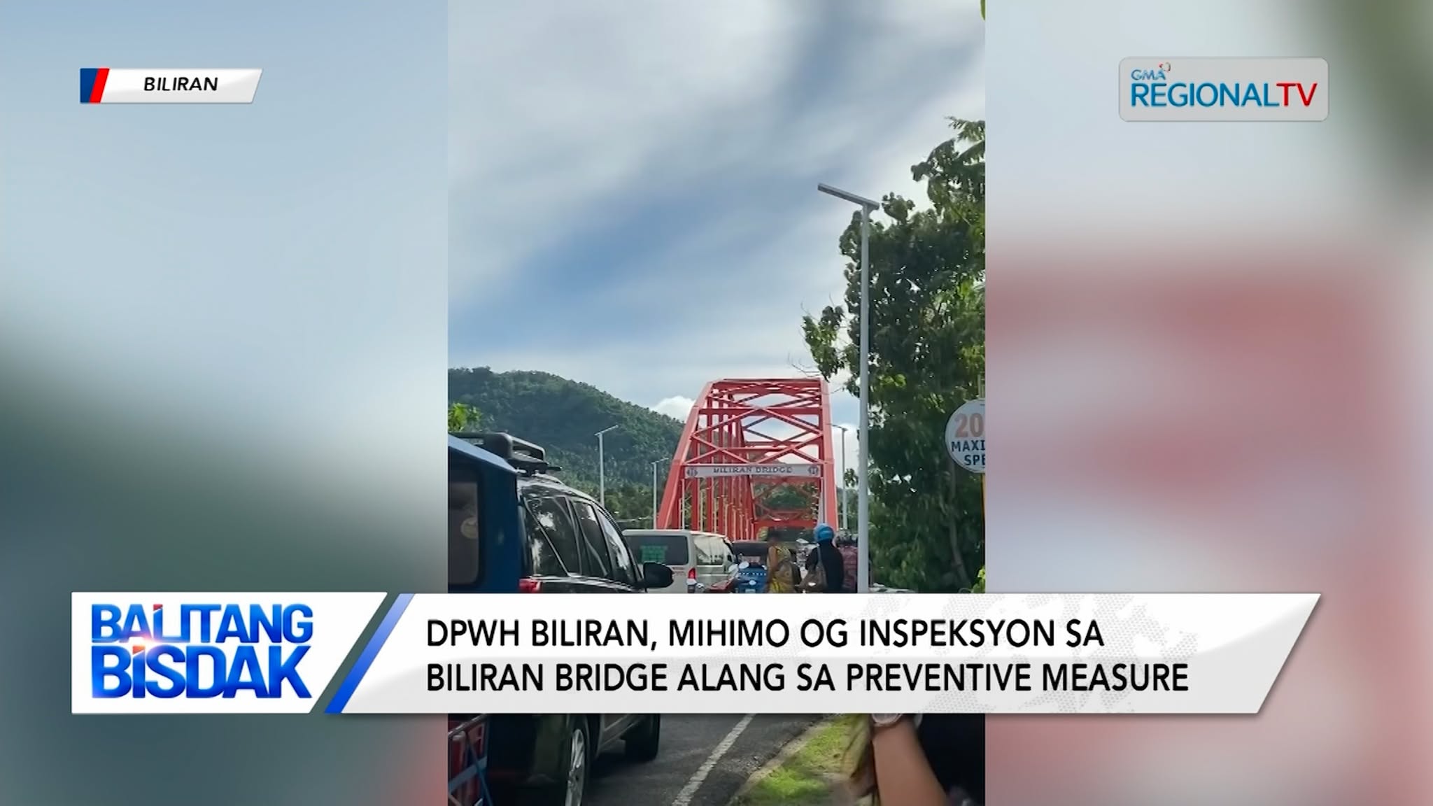 DPWH Biliran, mi-inspeksyon sa Biliran Bridge alang sa preventive measure