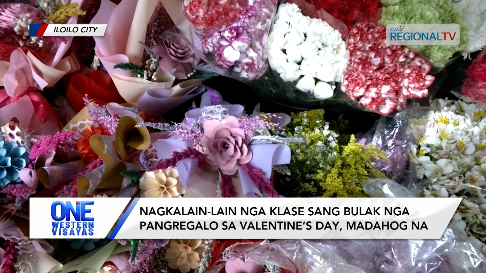 Nagkalain-lain nga bulak nga pangregalo sa valentine’s day, madahog na