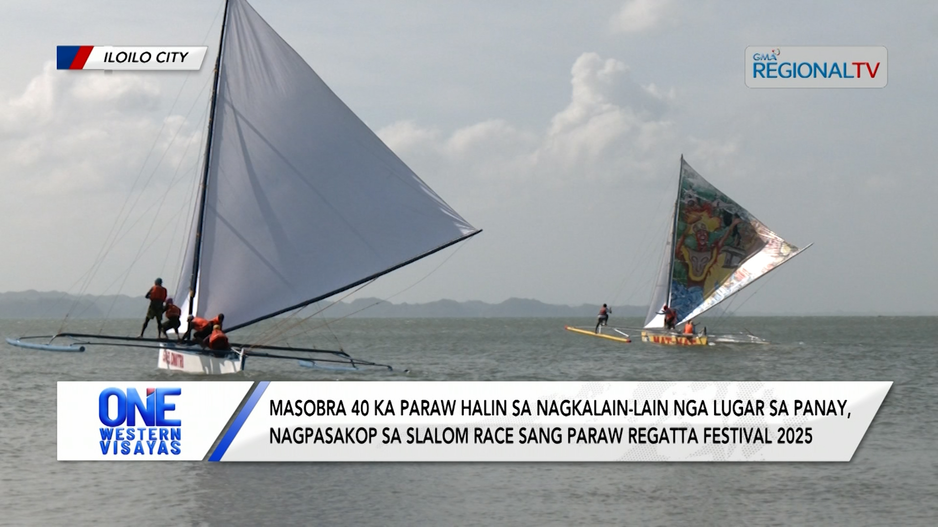 Masobra 40 ka paraw, nagpasakop sa slalom race sang Paraw Regatta Festival 2025