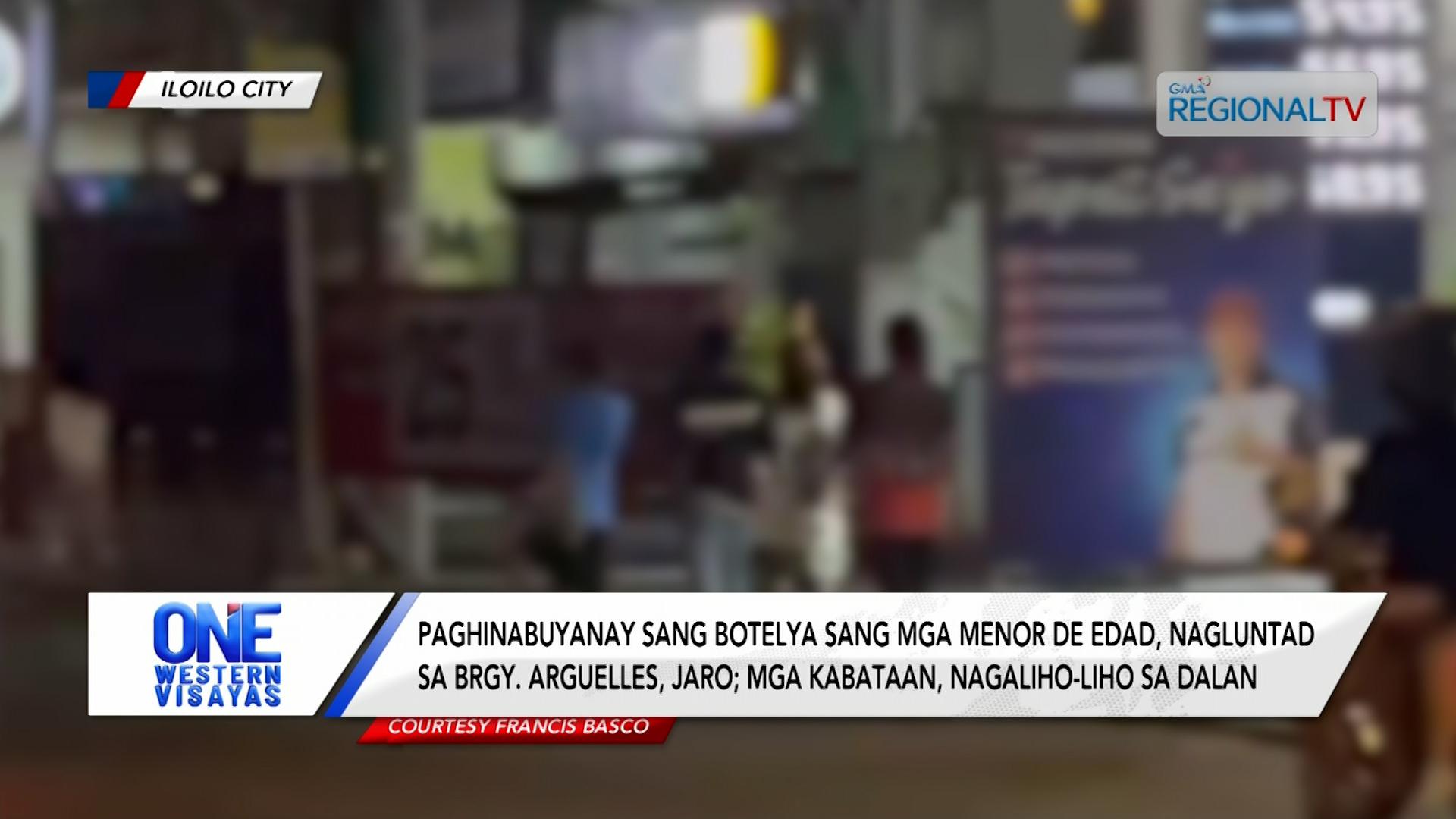 Paghinabuyanay sang botelya sang mga menor de edad nagluntad sa Arguelles, Jaro