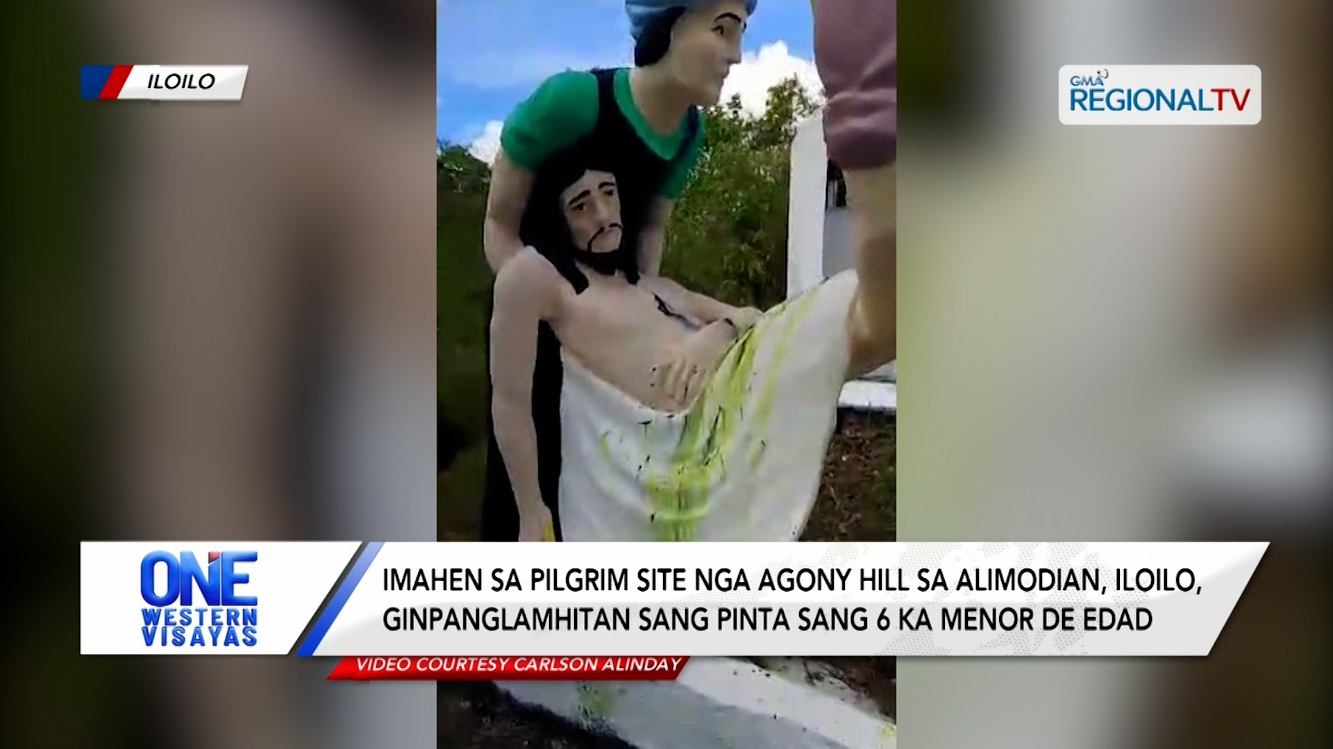 Imahen sa Agony Hill sa Alimodian, Iloilo, ginpanglamhitan sang pinta