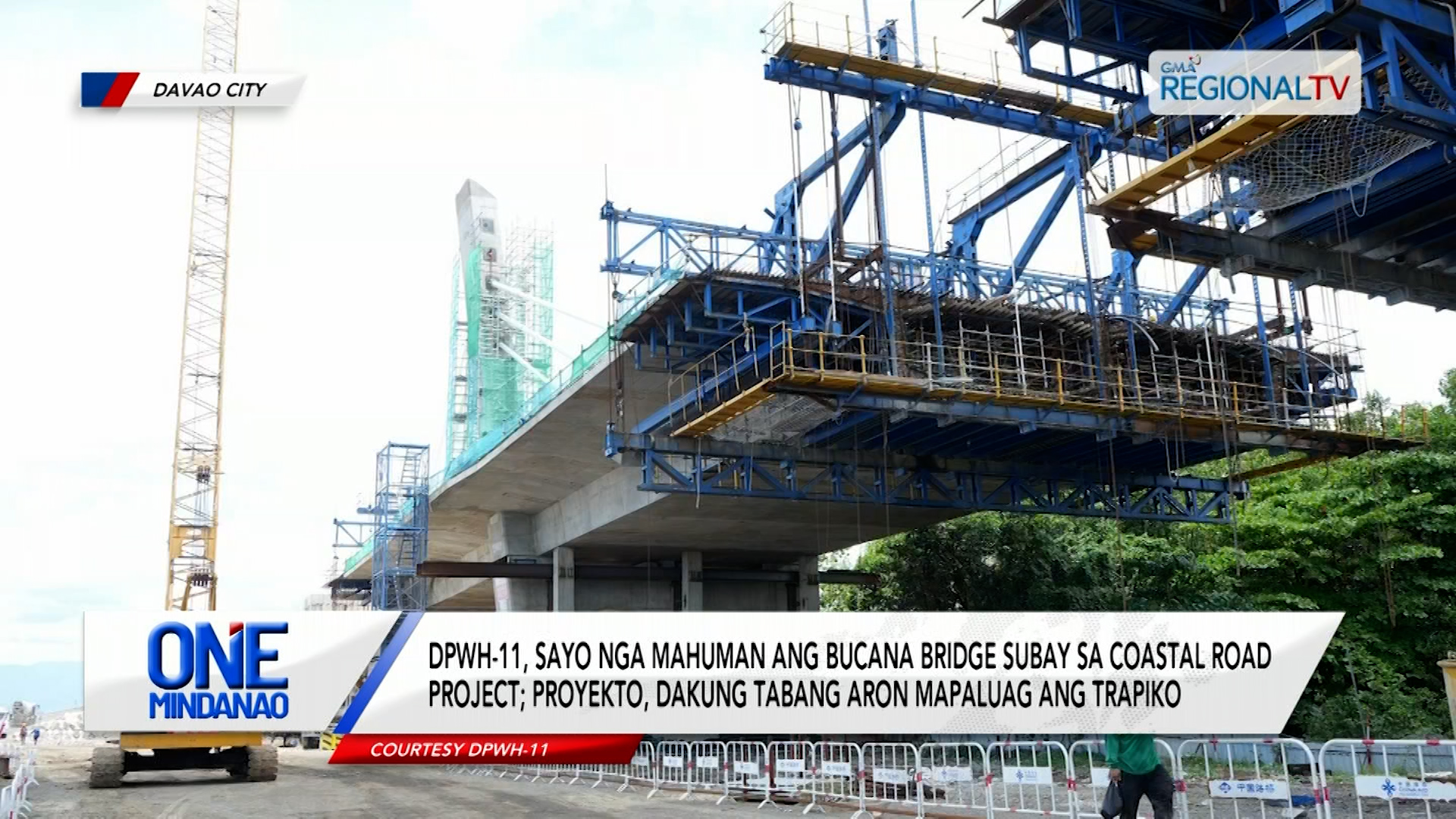 DPWH-11, sayo nga mahuman ang Bucana Bridge subay sa coastal road project