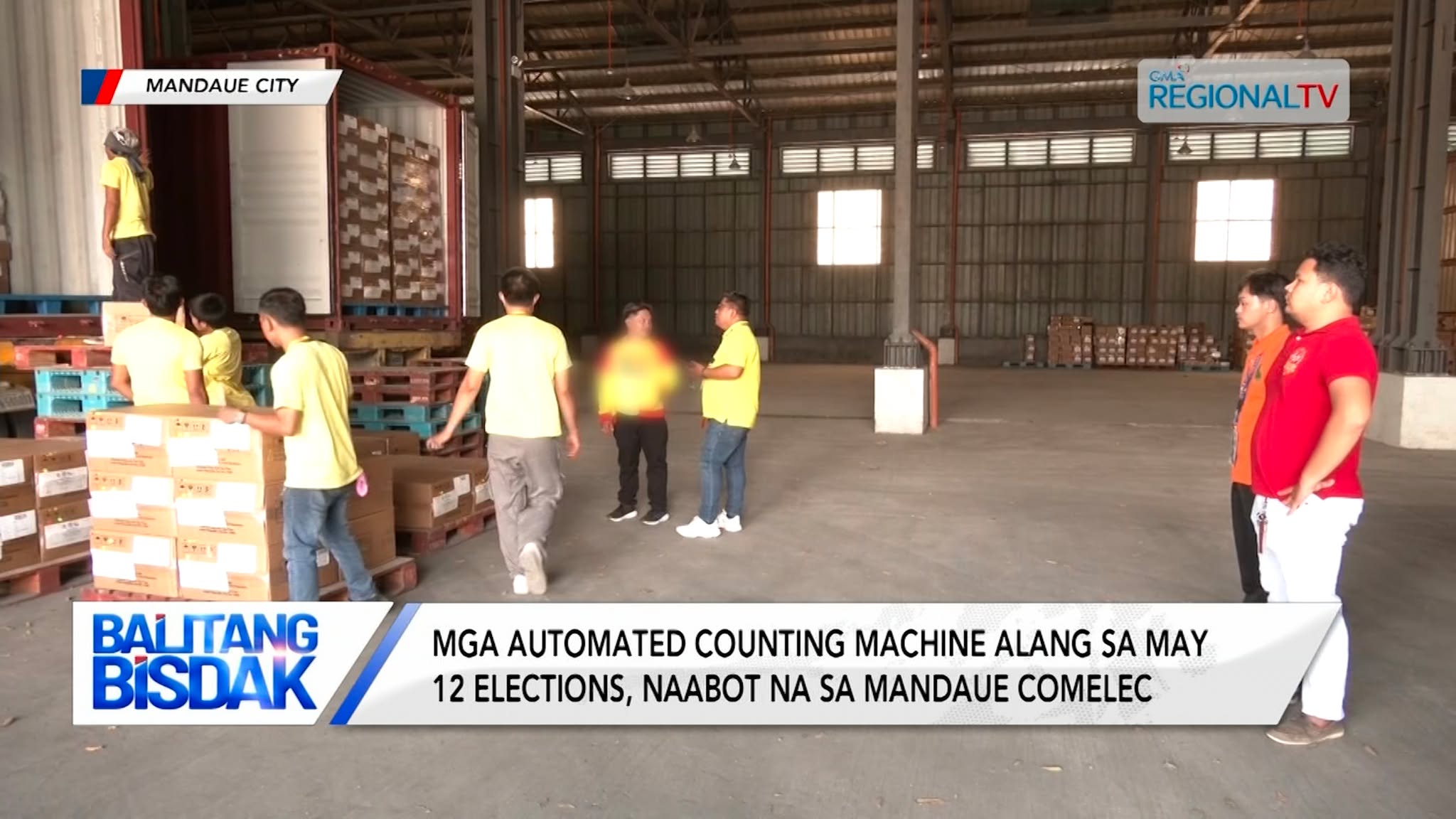 Mga ACM alang sa May 12 elections, naabot na sa Mandaue COMELEC