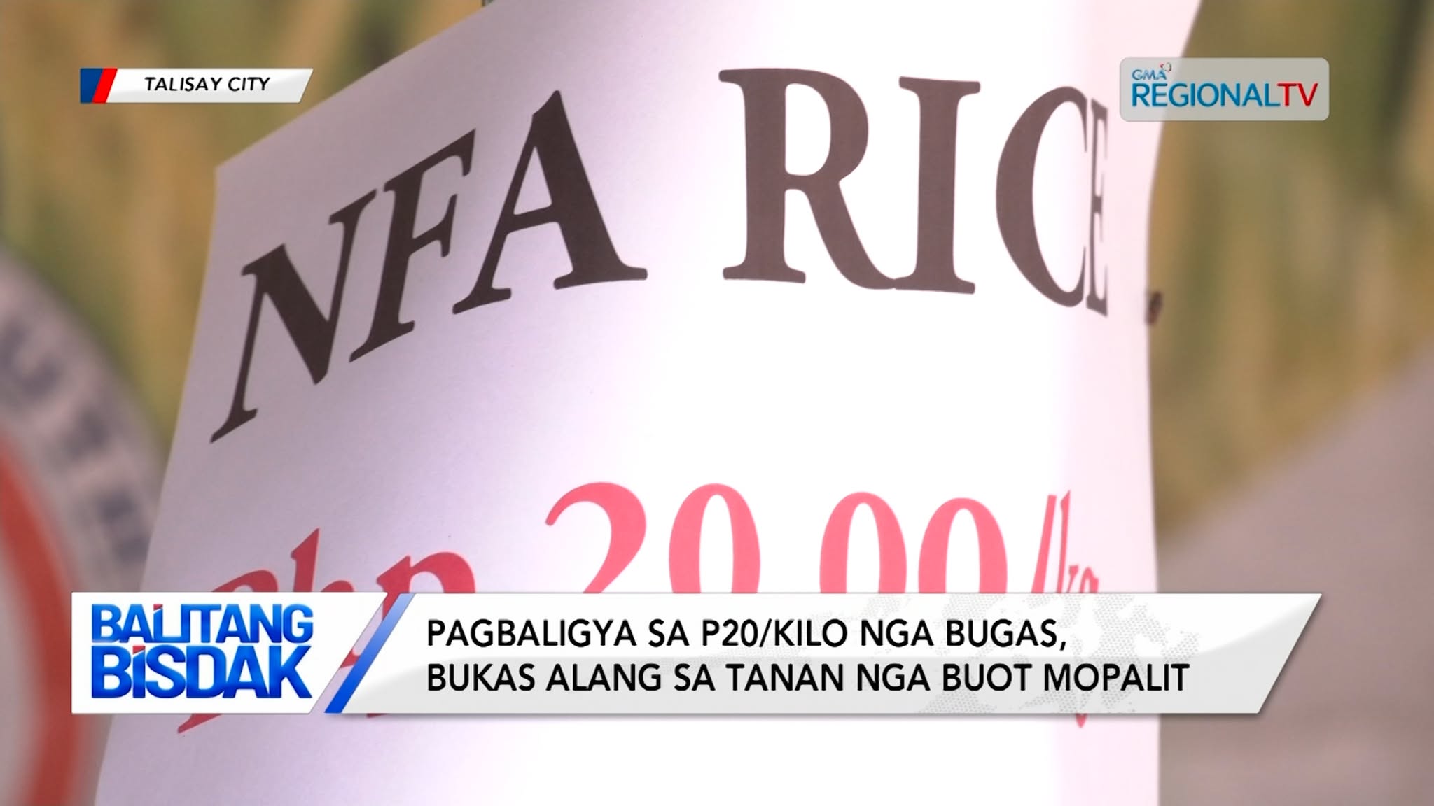 Kapin 300 Talisaynon, nakapalit sa P20/kilo nga bugas