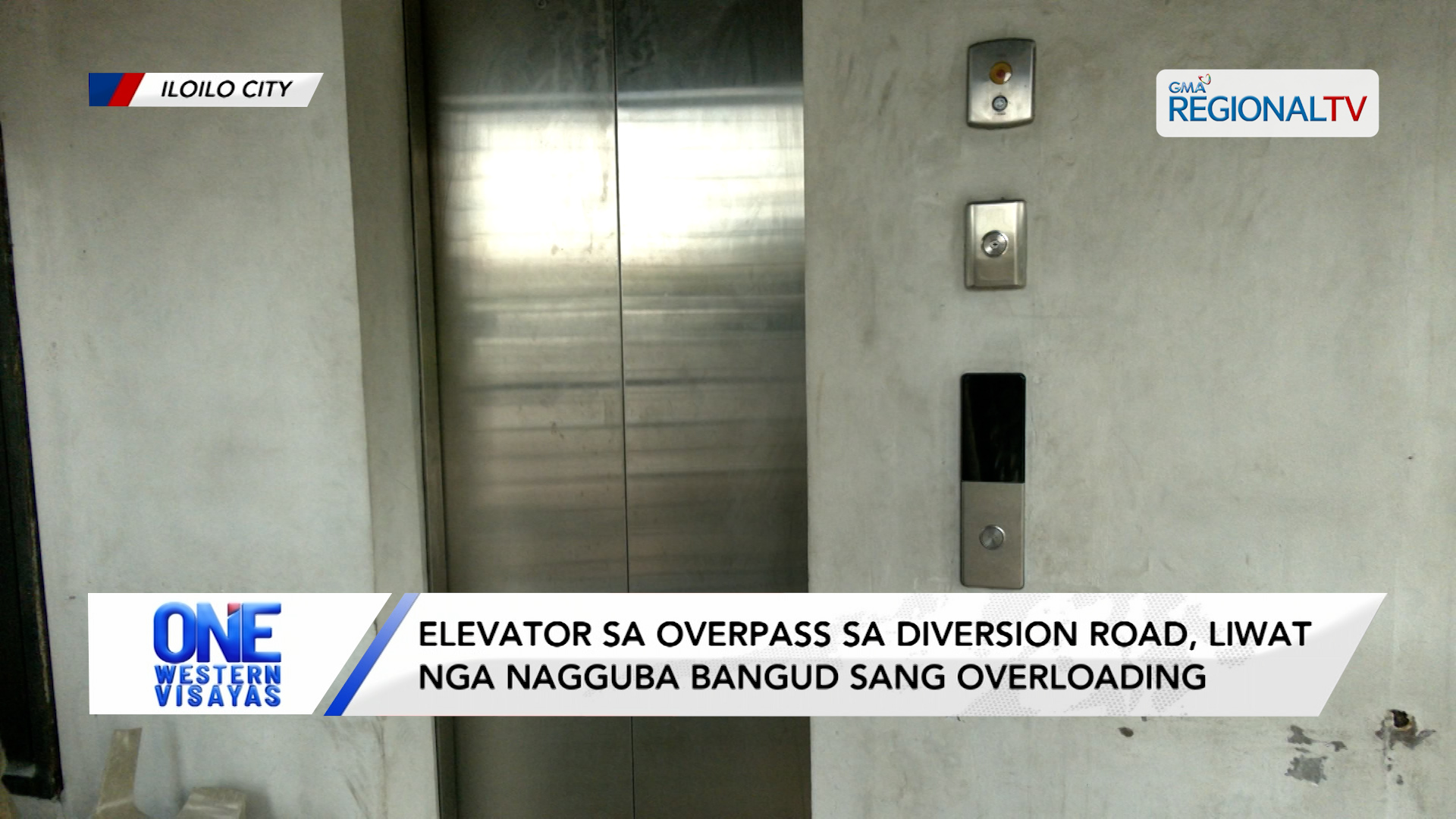 Elevator sa overpass sa Diversion road liwat nagguba bangud sang overloading