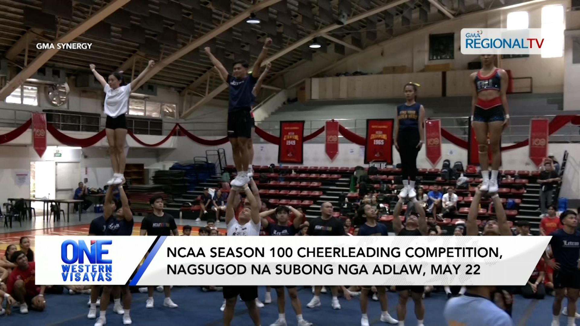 NCAA season 100 cheerleading competition, nagsugod na subong nga adlaw, May 22