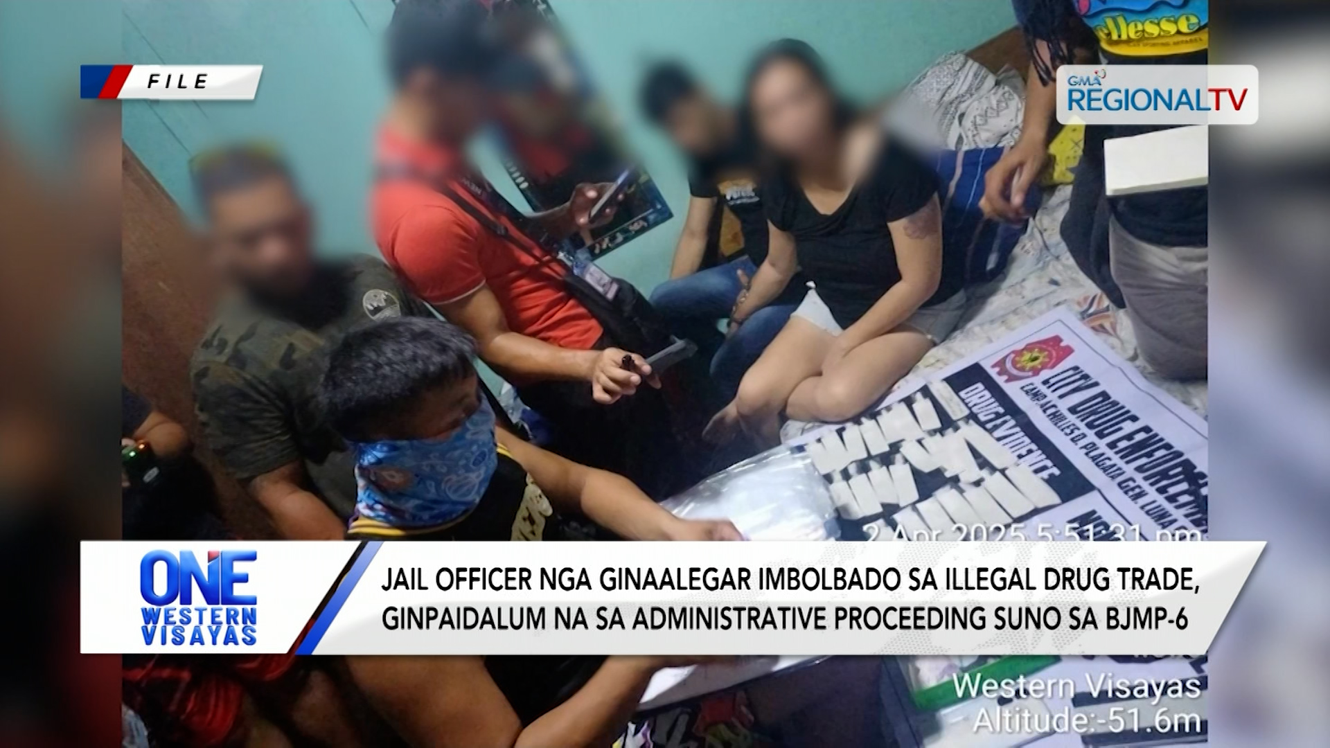 Proceedings sa Jail officer nga ginaalegar imbolbado sa illegal drug trade