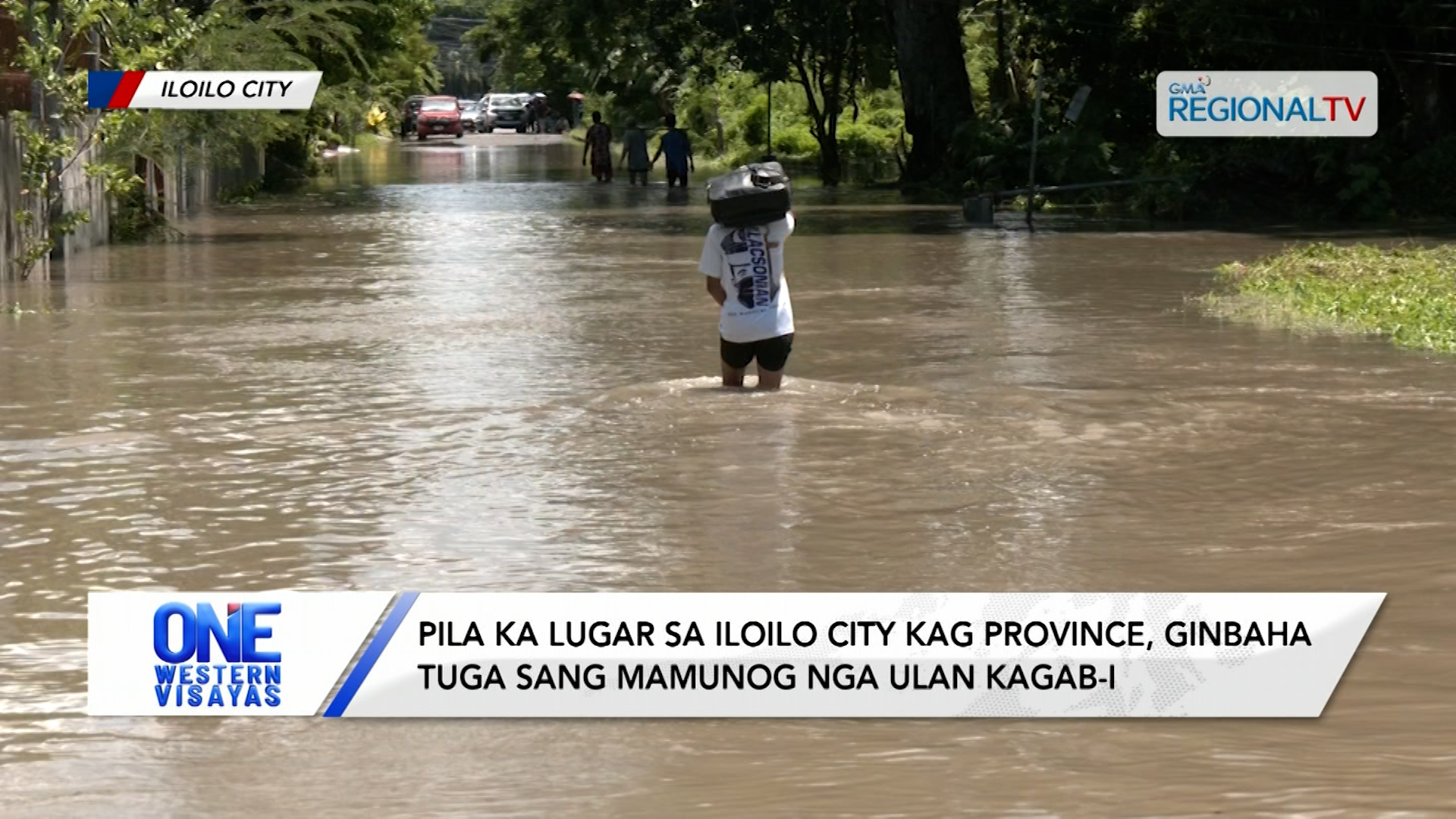 Pila ka lugar sa Iloilo City kag Province, ginbaha tuga sang mamunog nga ulan