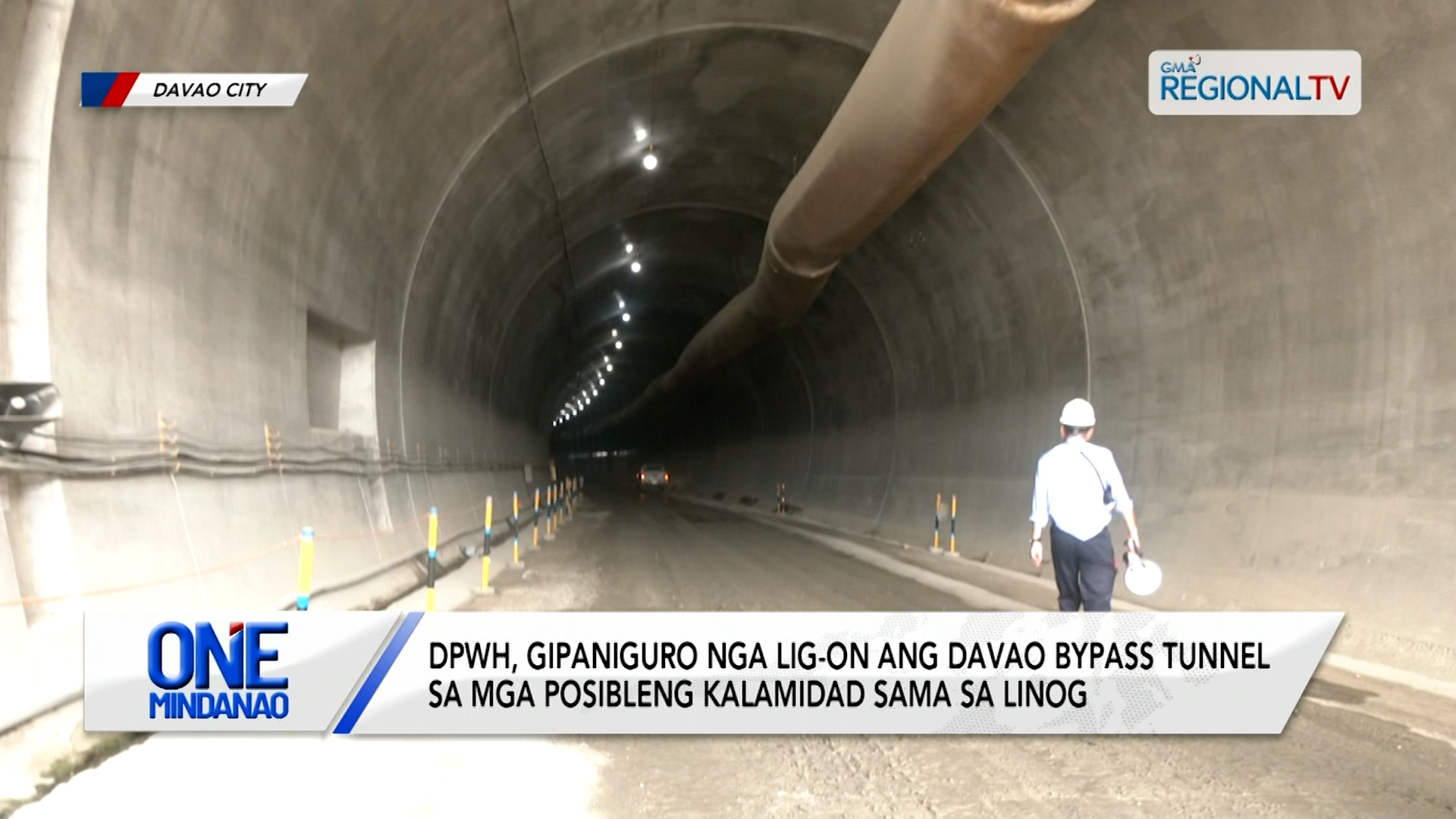 DPWH, gipaniguro nga lig-on ang Davao bypass tunnel sa linog