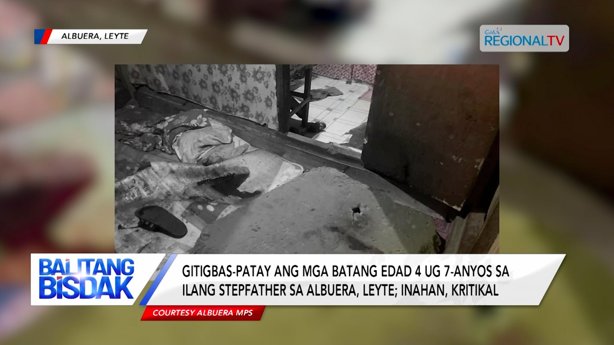 Gitigbas-patay ang 2 ka batang magsuon sa ilang stepfather sa Albuera, Leyte