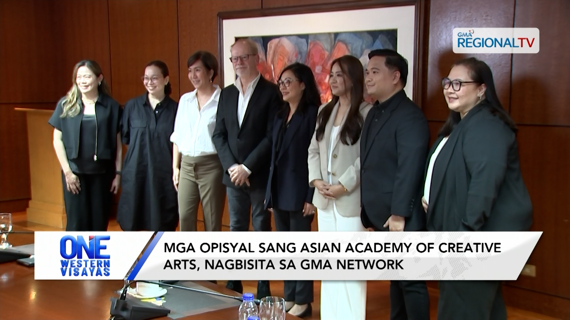 Mga opisyal sang Asian Academy of Creative Arts, nagbisita sa GMA Network