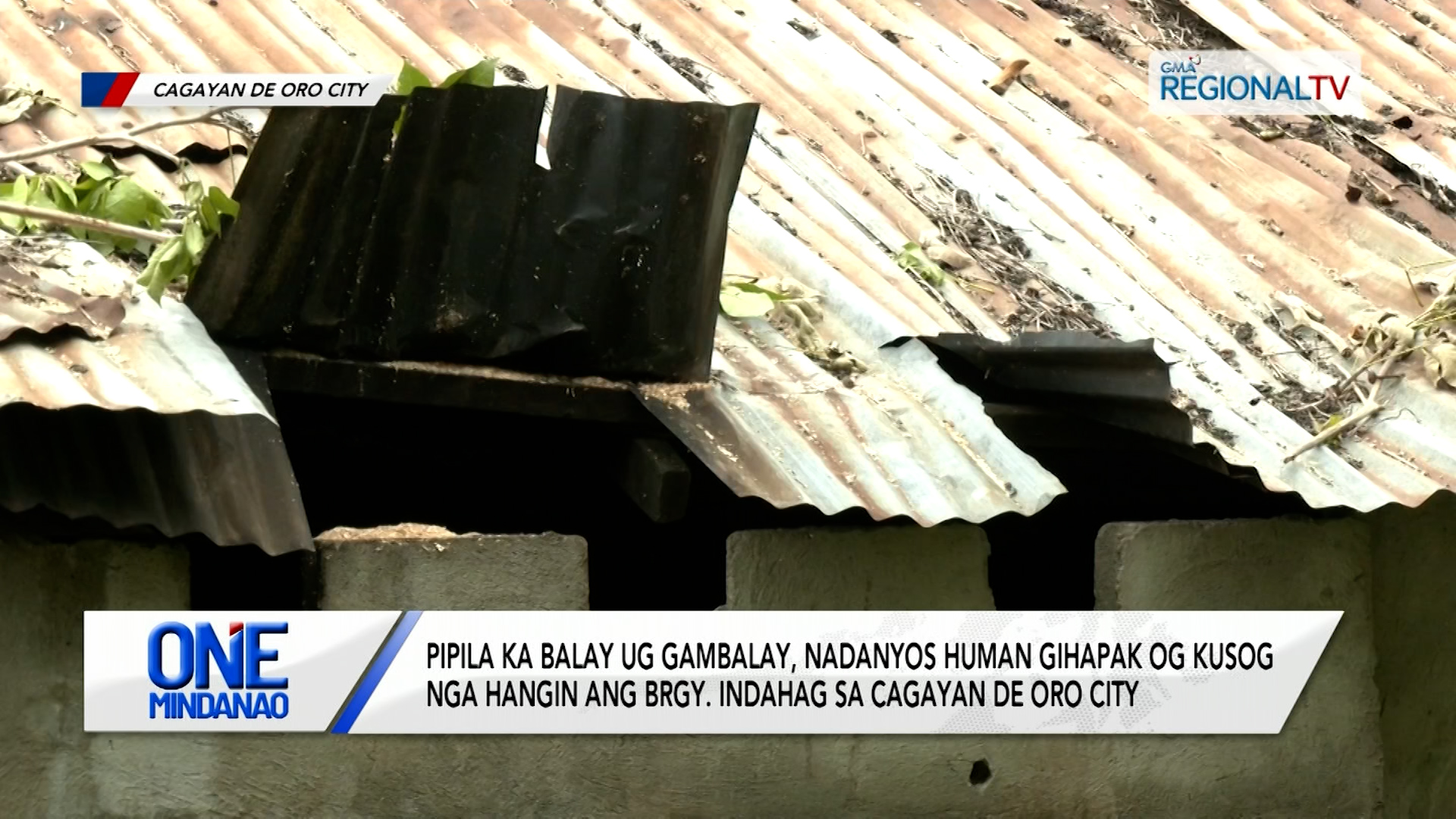 Pipila ka balay ug gambalay, nadanyos human gihapak og alimpulos | One Mindanao