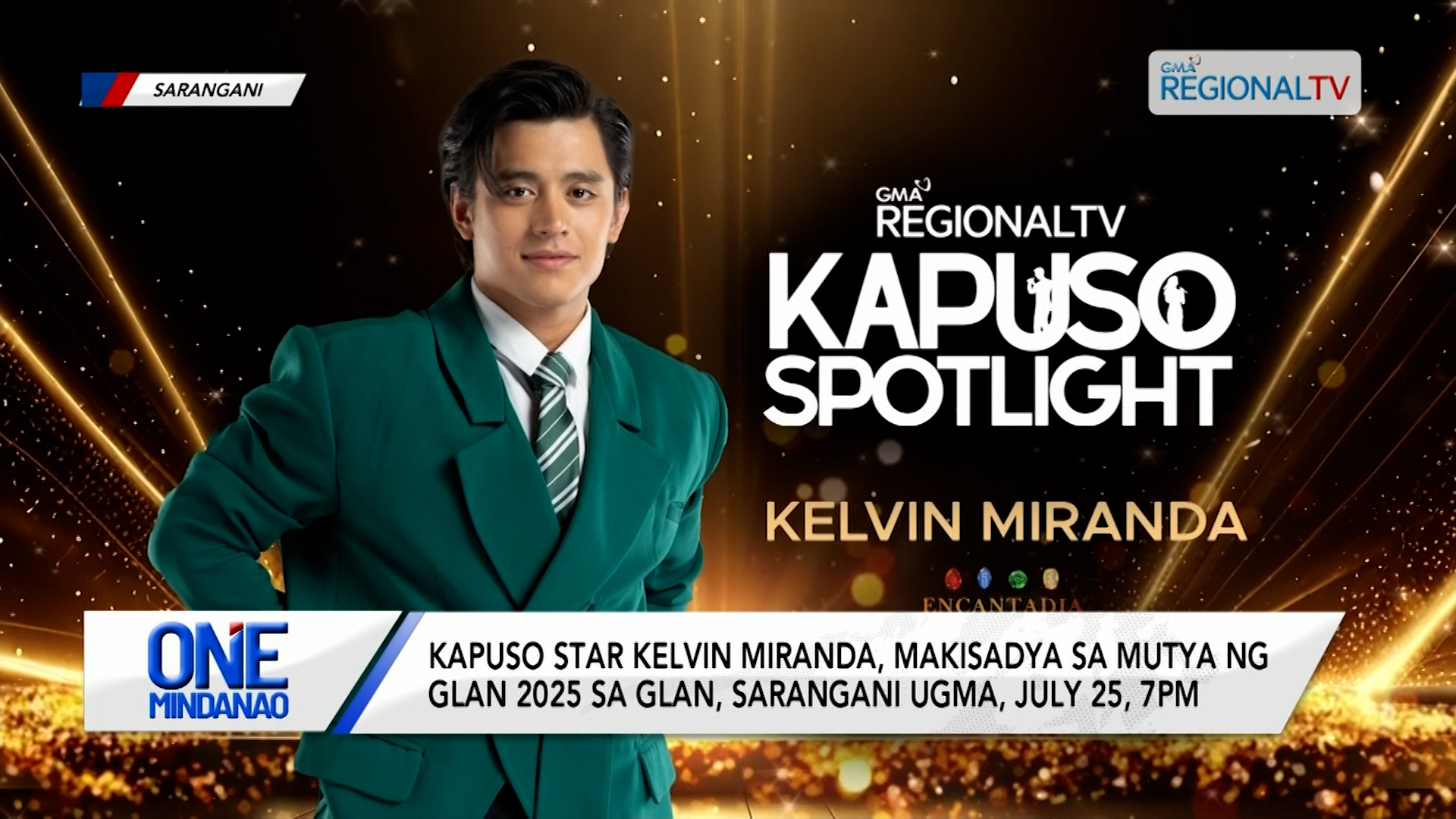 Kapuso star Kelvin Miranda, makisadya sa Glan, Sarangani | One Mindanao