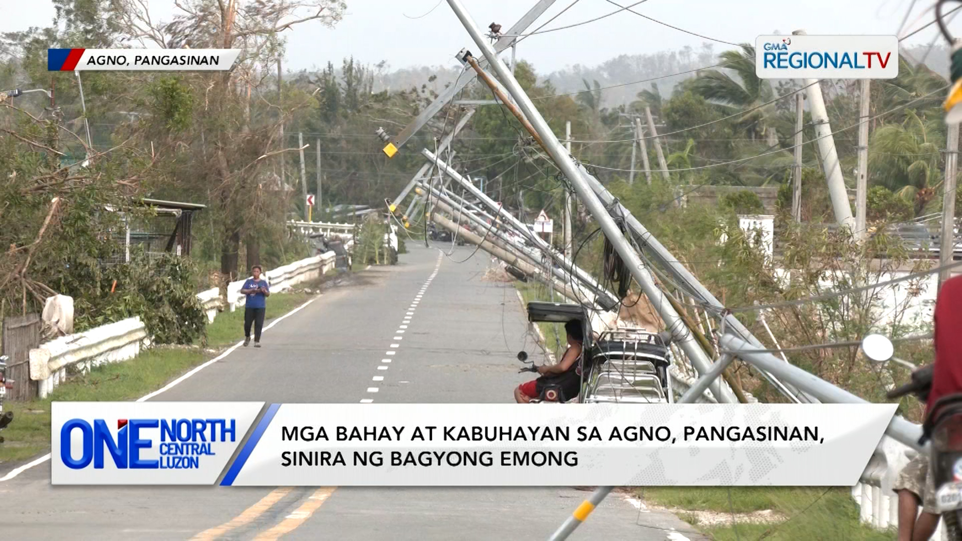 Mga bahay at kabuhayan sa Agno, Pangasinan, sinira ng Bagyong Emong | One North Central Luzon