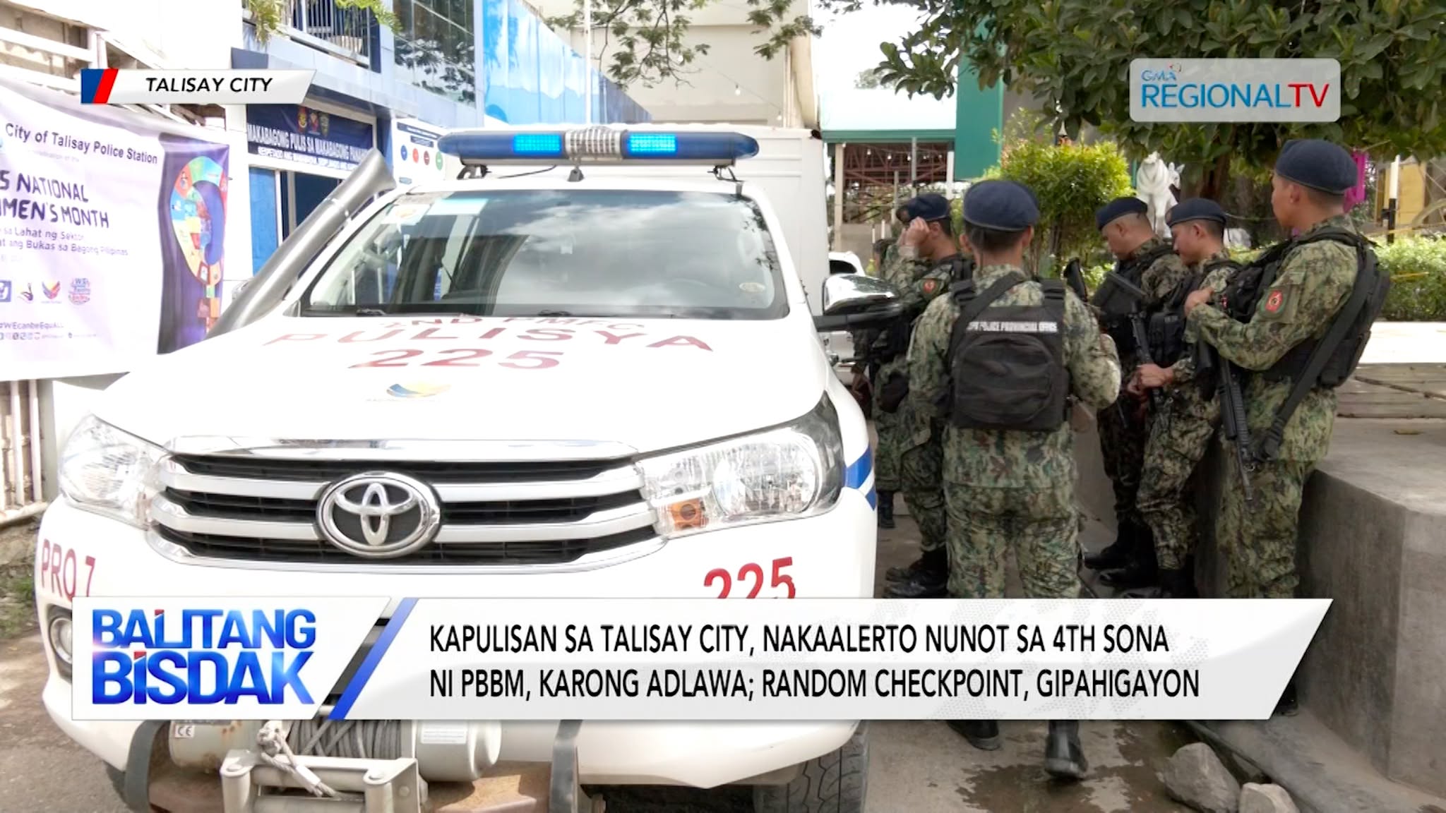 Kalinaw ug Seguridad sa 4th SONA ni PBBM, Gipaniguro sa Talisay City Police l Balitang Bisdak