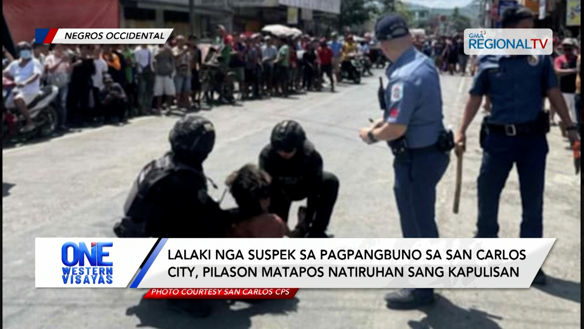 Lalaki nga suspek sa pagpangbuno sa San Carlos City, natiruhan sang kapulisan | One Western Visayas