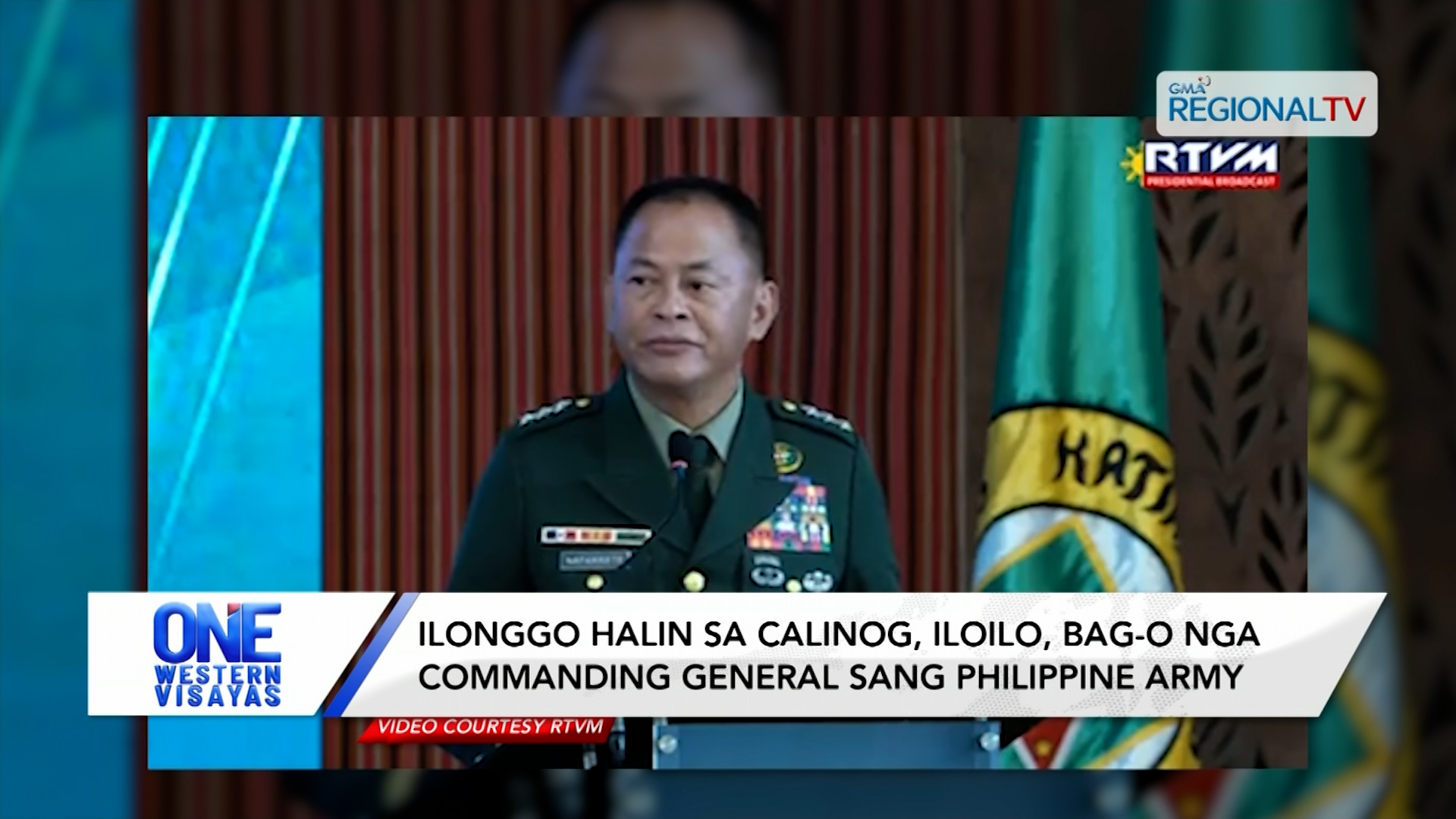 Ilonggo halin sa Calinog, Iloilo, Commanding General sang Philippine Army | One Western Visayas
