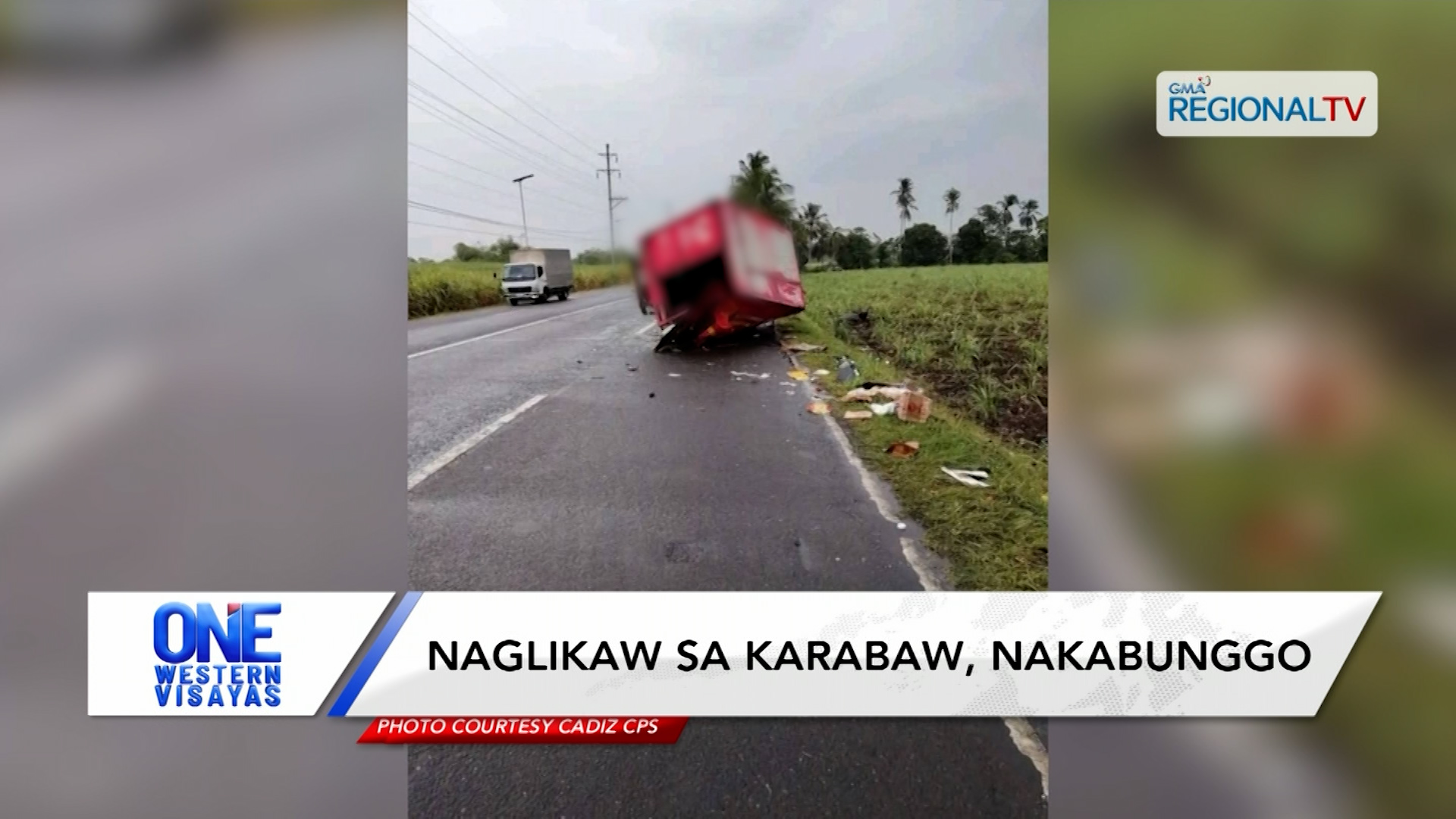 Pahinante nagtaliwan sang mabungguan sang delivery van ang truck sa Cadiz City | One Western Visayas