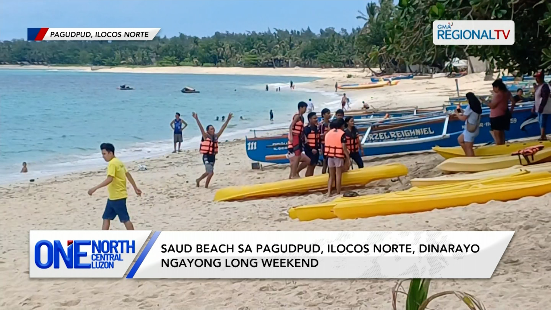 Saud Beach sa Pagudpud, Ilocos Norte, dinarayo ngayong long weekend | One North Central Luzon