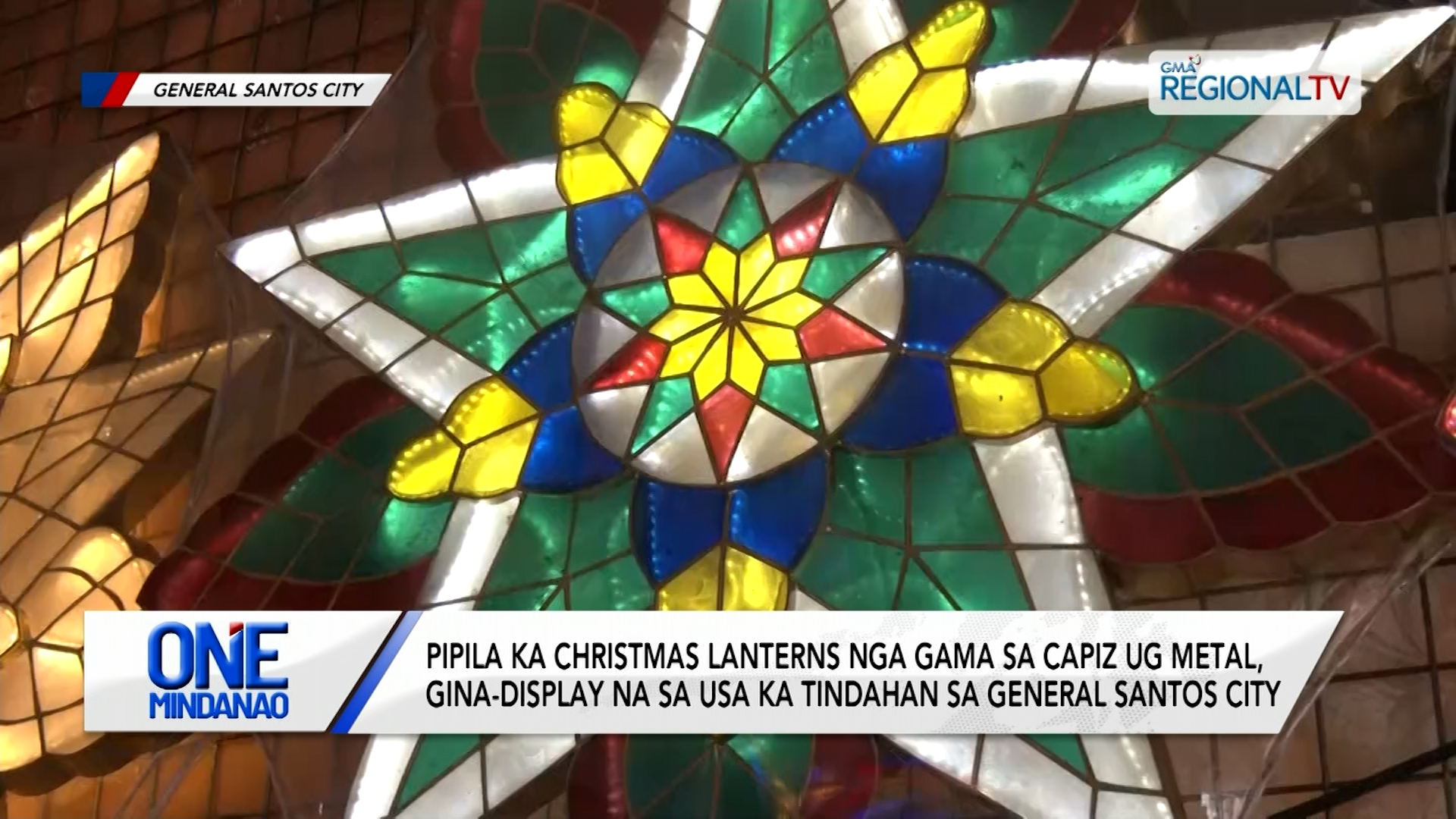 Christmas lanterns nga gama sa capiz ug metal, ginabaligya sa General Santos City | One Mindanao
