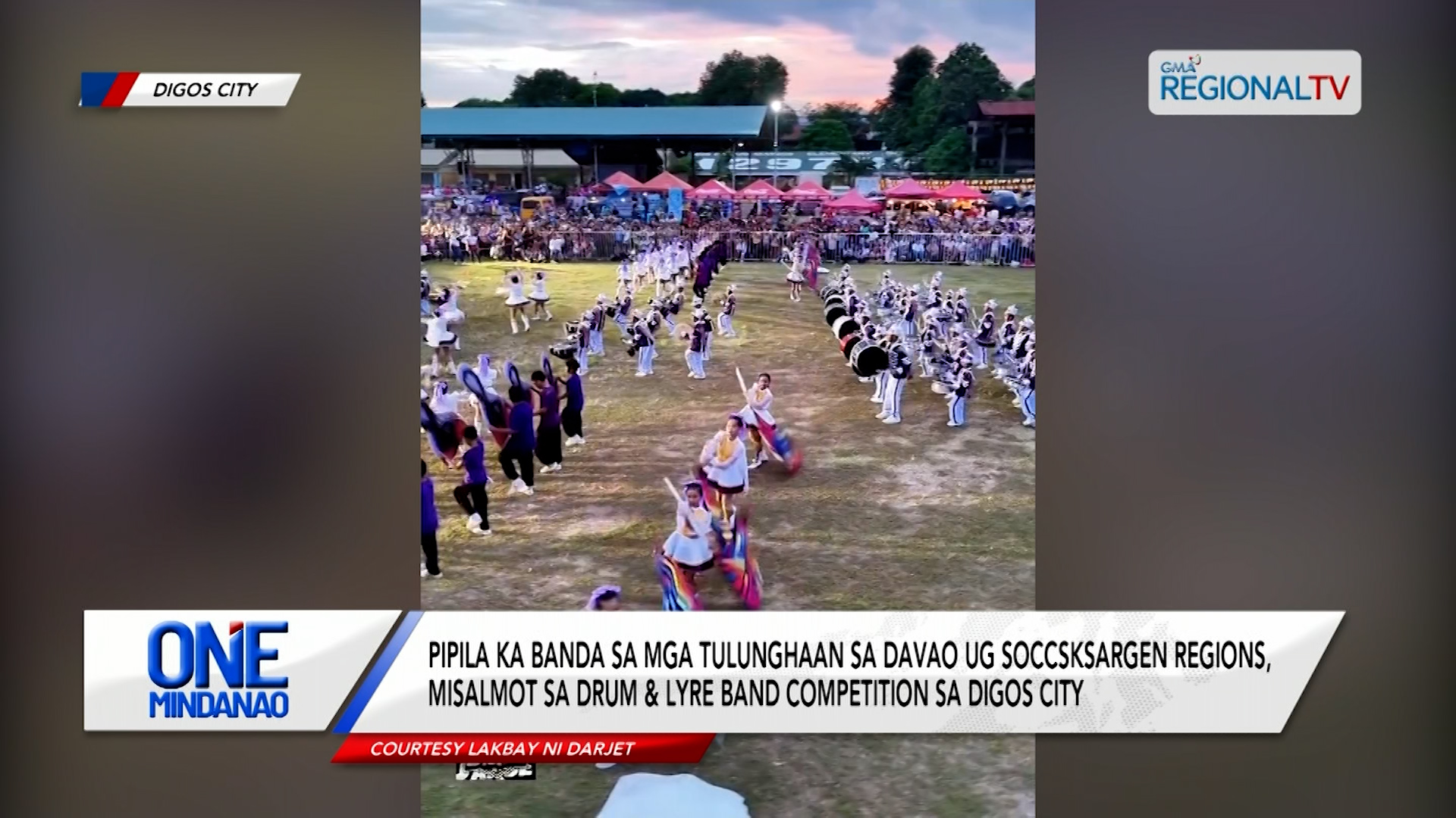 Pipila ka banda nagtigi sa drum & lyre band competition sa Digos City | One Mindanao