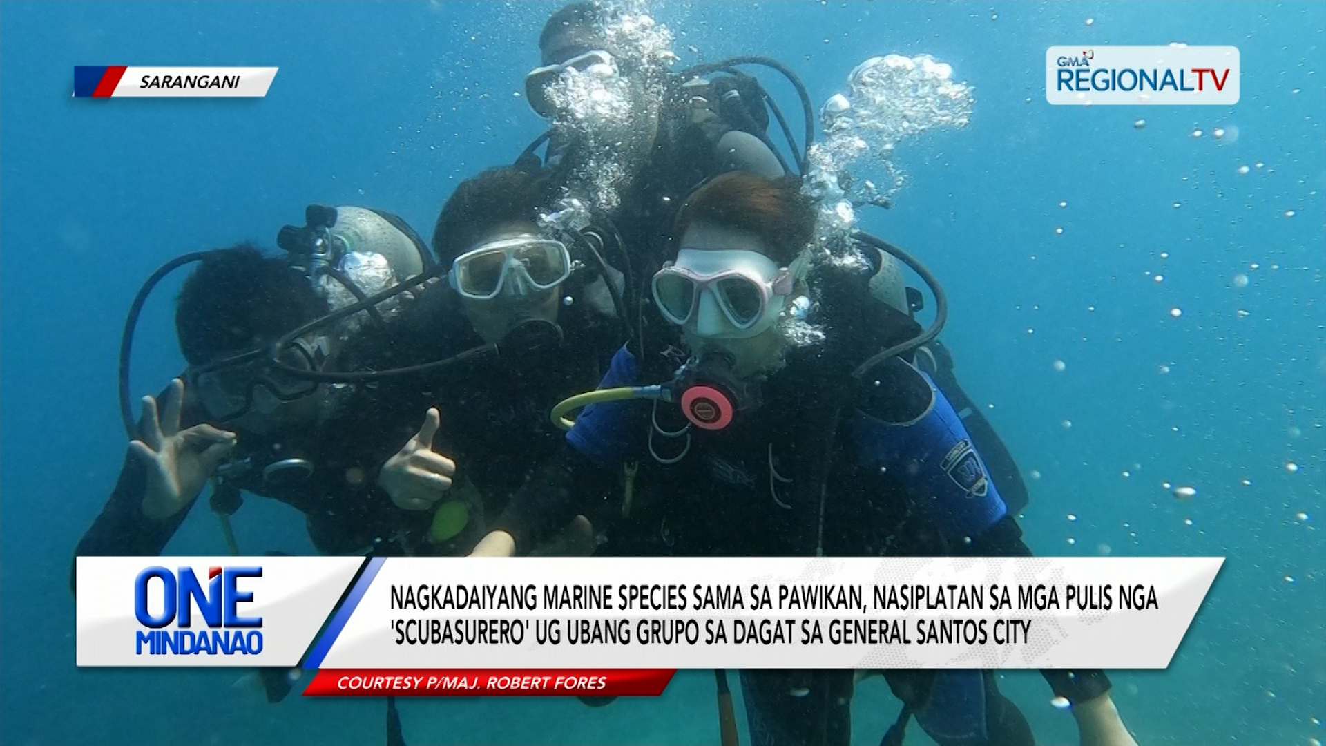 Marine species, nasiplatan ‘scubasurero’ sa dagat sa General Santos City | One Mindanao