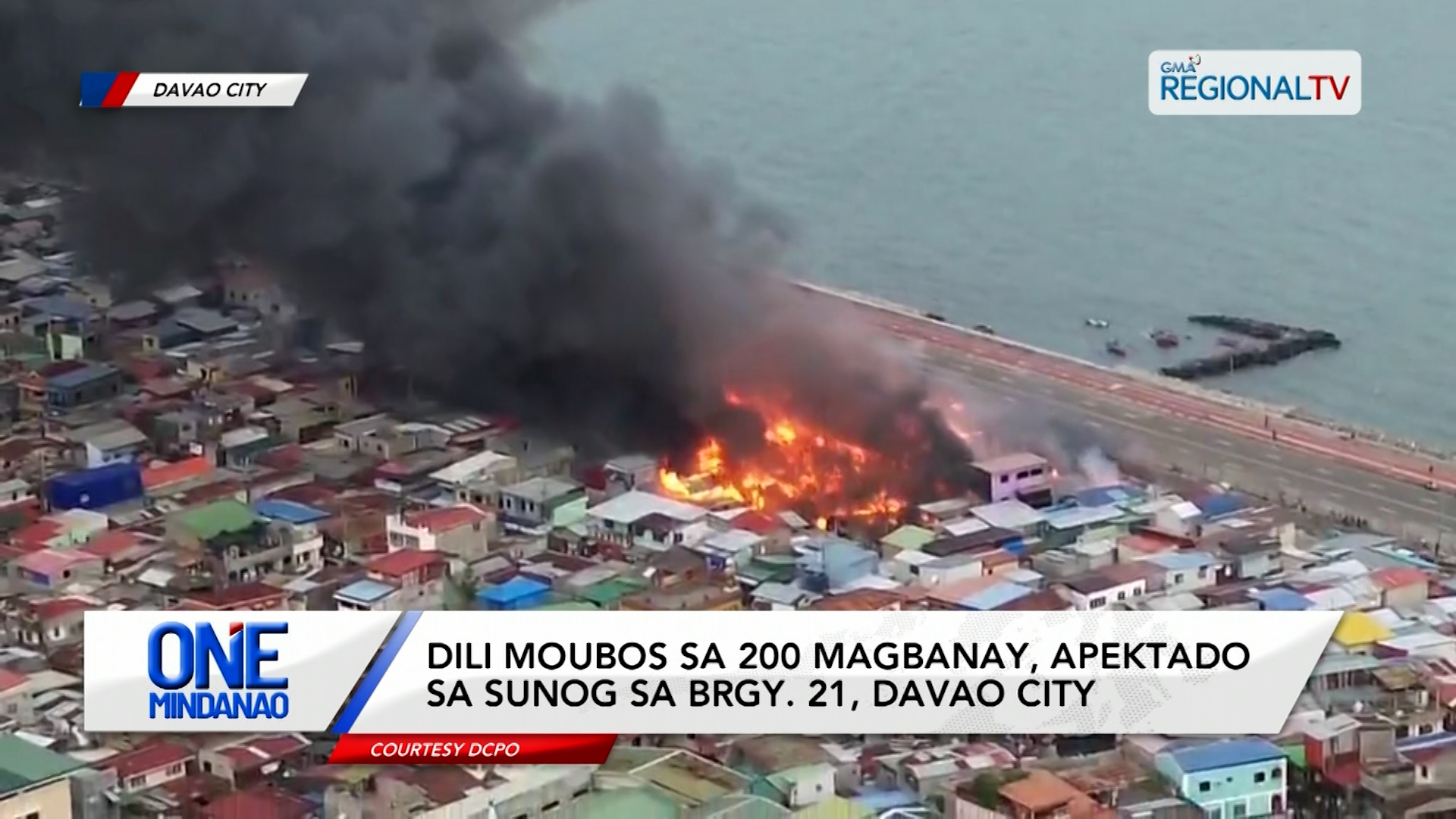 200 magbanay, apektado sa sunog sa Brgy. 21, Davao City | One Mindanao