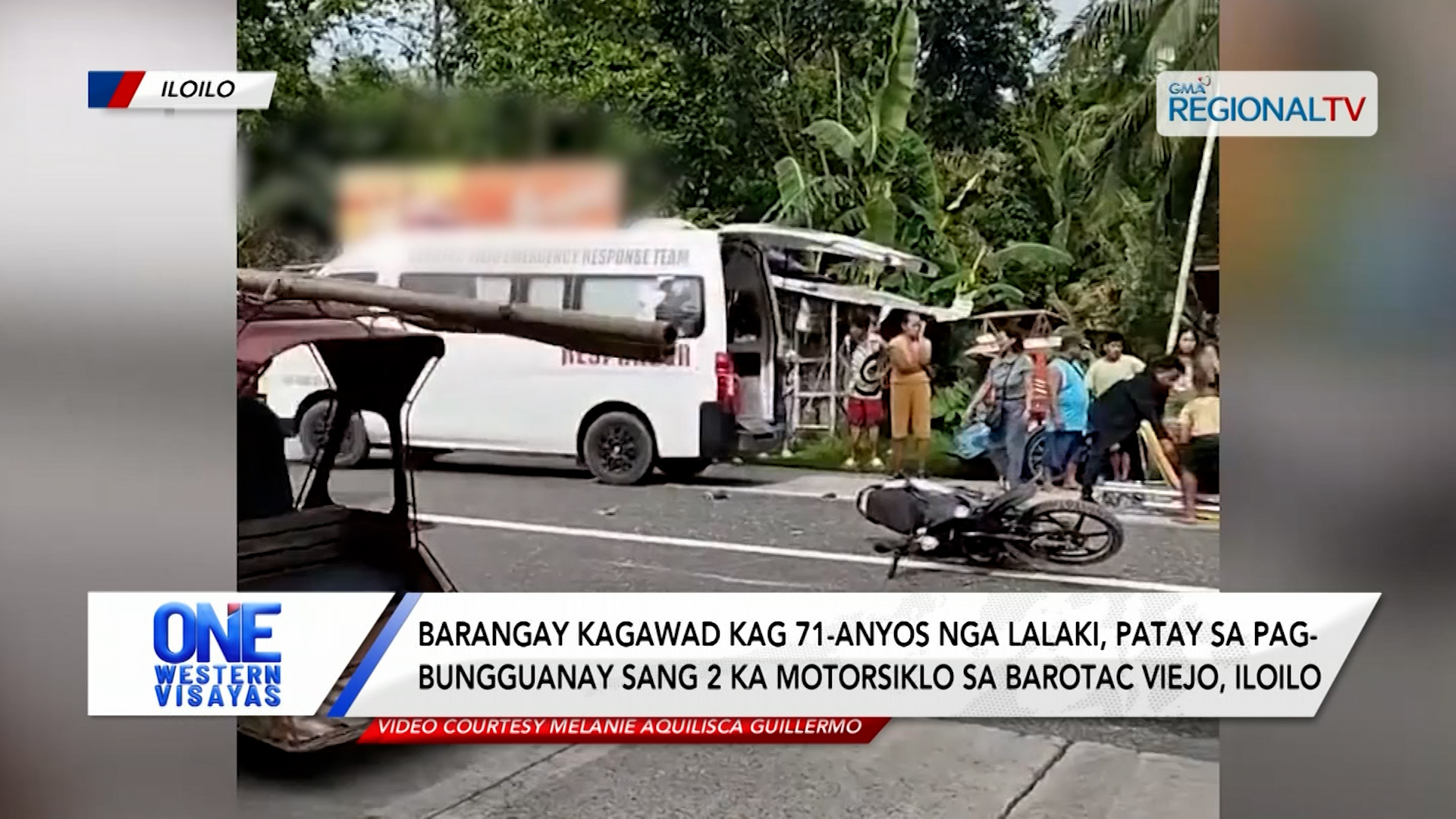 Barangay Kagawad kag 71-anyos nga lalaki nagtaliwan sa pagbungguanay sang motor| One Western Visayas