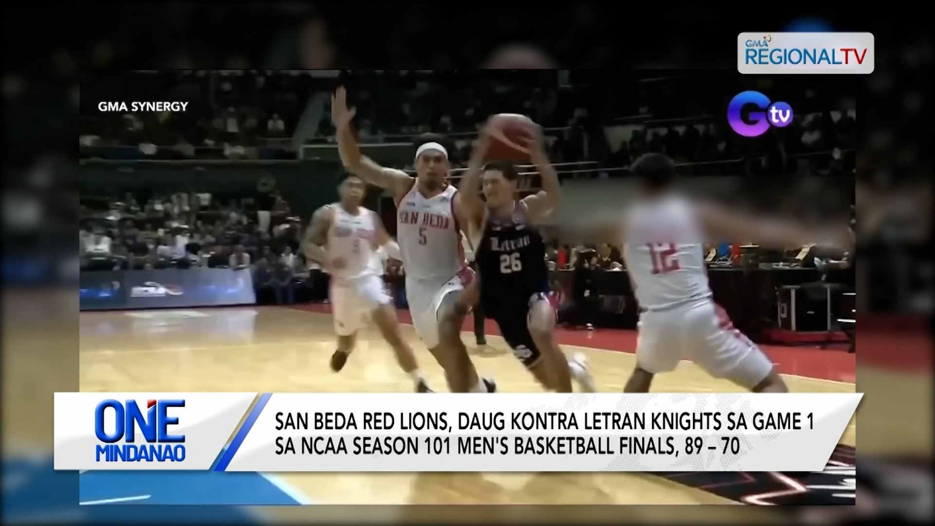 Game 2 sa San Beda Red Lions vs. Letran Knights, makita sa GTV | One Mindanao
