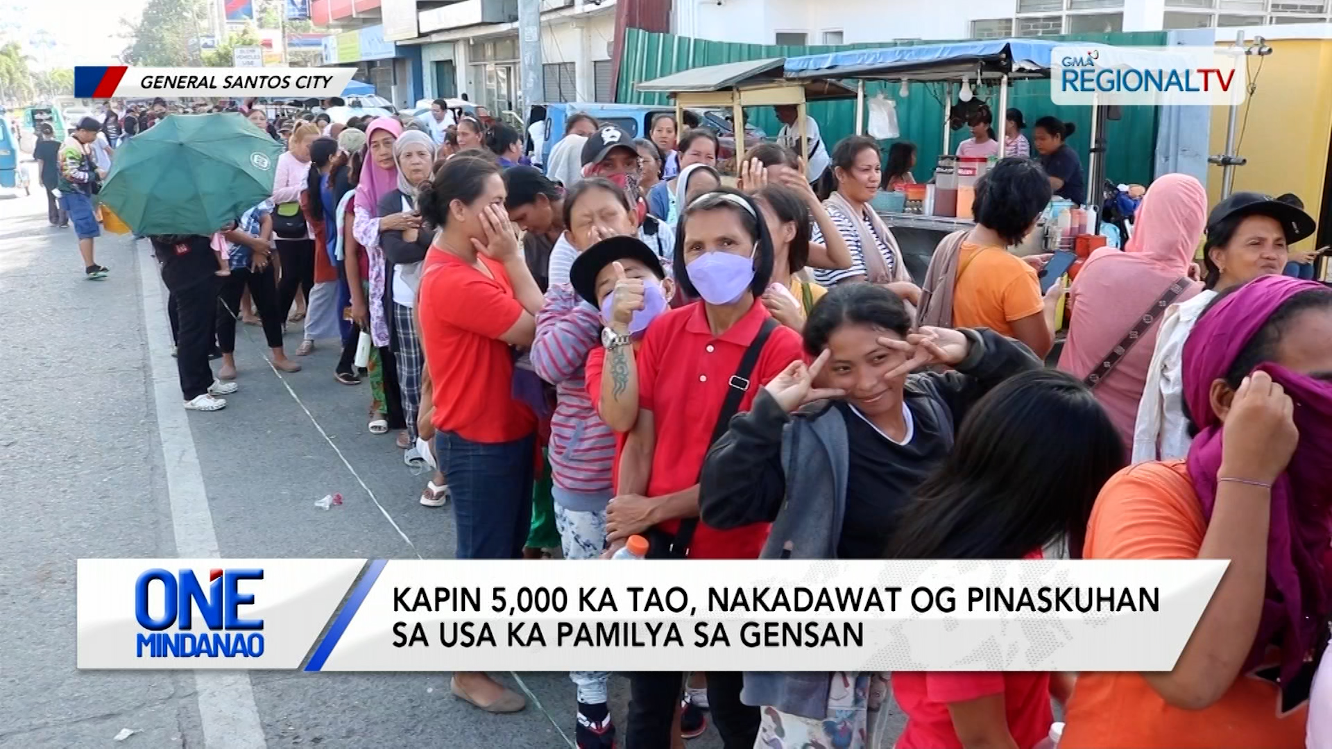 Kapin 5,000 ka tao, nakadawat og pinaskuhan sa Gensan | One Mindanao