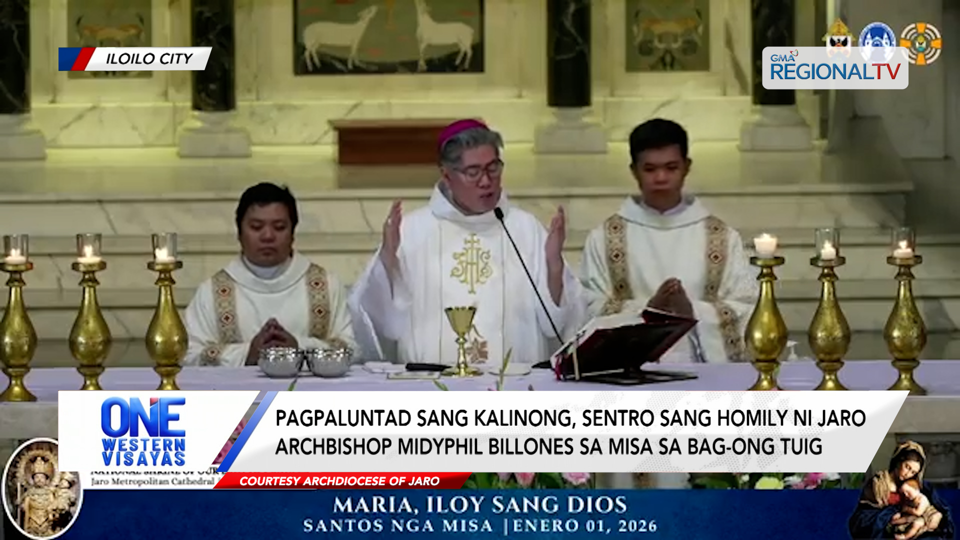 Kalinong, sentro sang homily ni Jaro Archbishop Billones sa bag-ong tuig | One Western Visayas