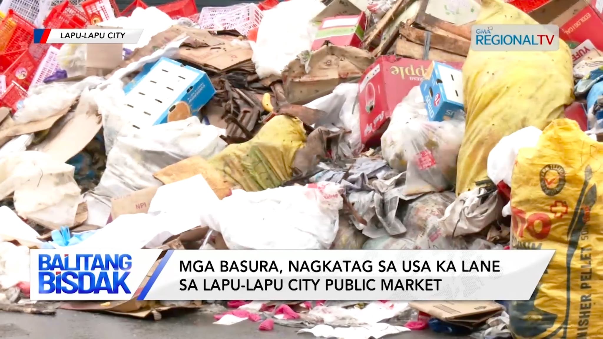 Mga Basura, Nagkatag sa usa ka Lane sa Lapu-Lapu City Public Market | Balitang Bisdak
