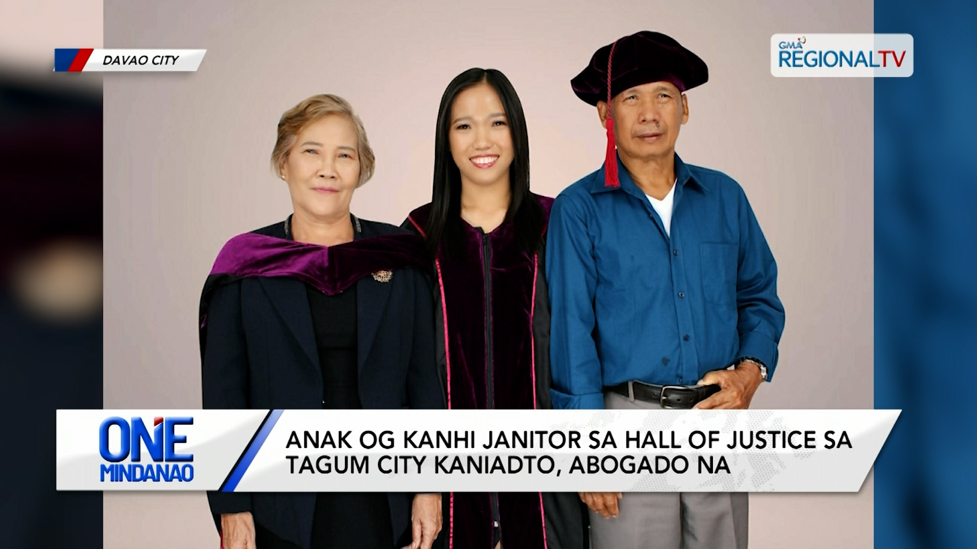 Anak og kanhi janitor sa Hall of Justice kaniadto, abogado na | One Mindanao