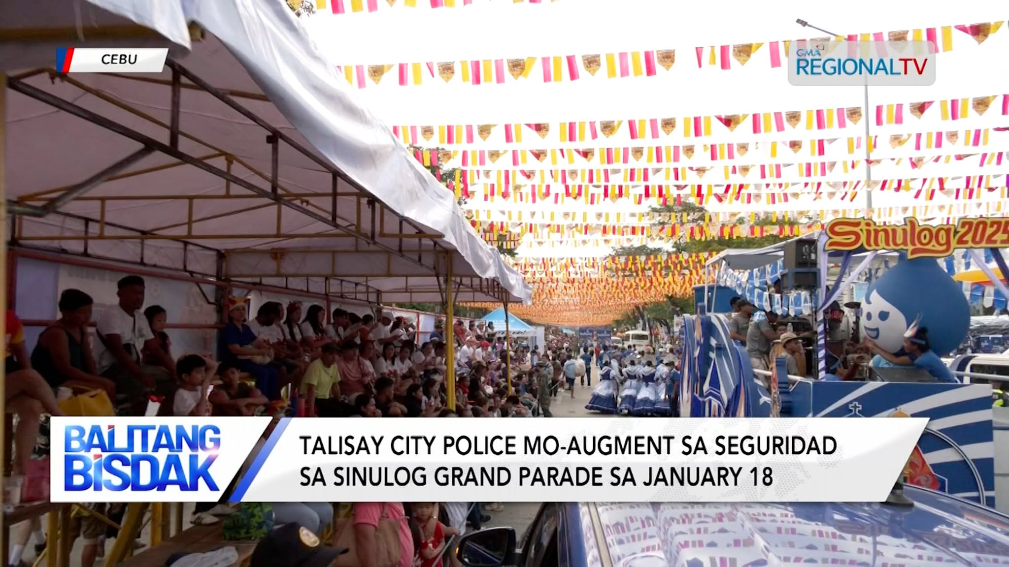 Talisay City Police, Mo-augment alang sa seguridad sa Sinulog Grand Parade | Balitang Bisdak