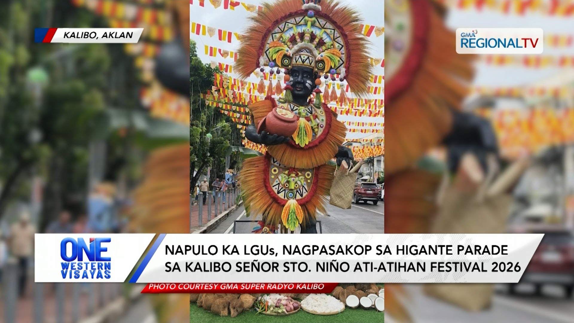 Higante parade sa Kalibo Señor Sto. Niño Ati-Atihan Festival 2026 | One Western Visayas