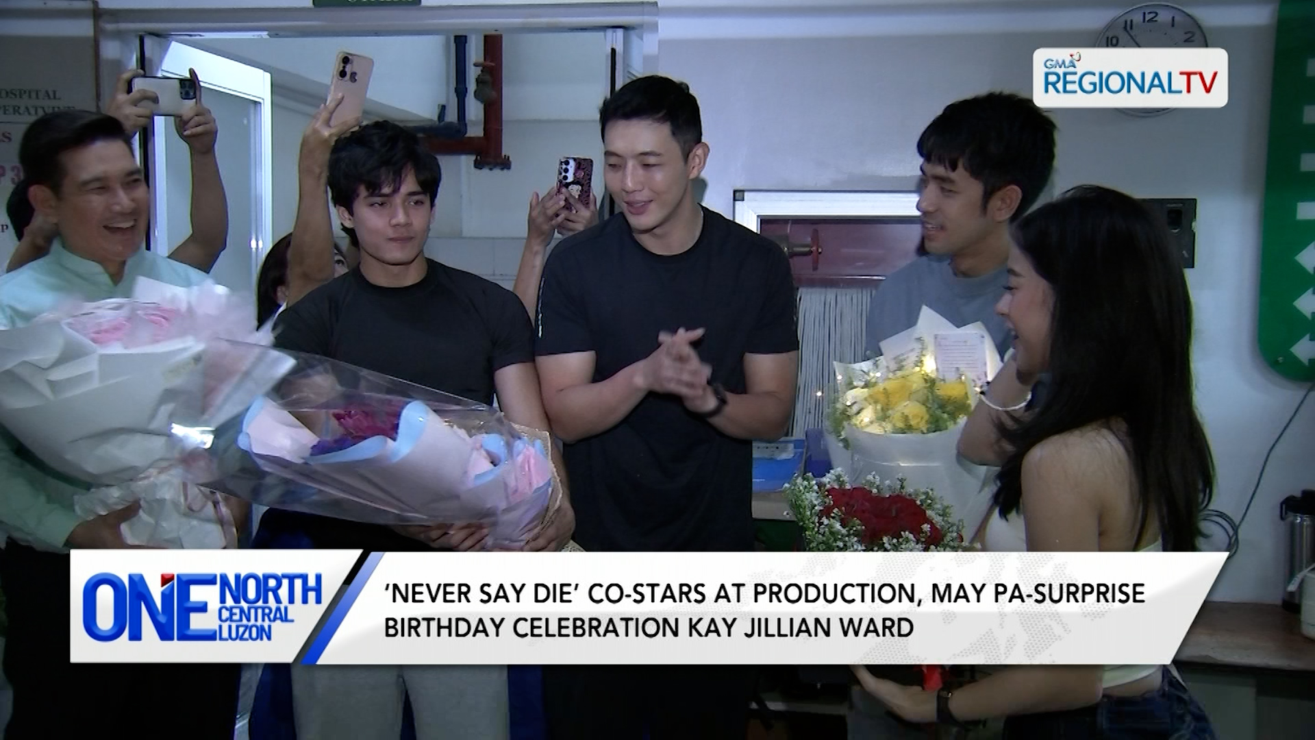 ‘Never Say Die’ co-stars at production, may pa-surprise kay Jillian Ward | One North Central Luzon
