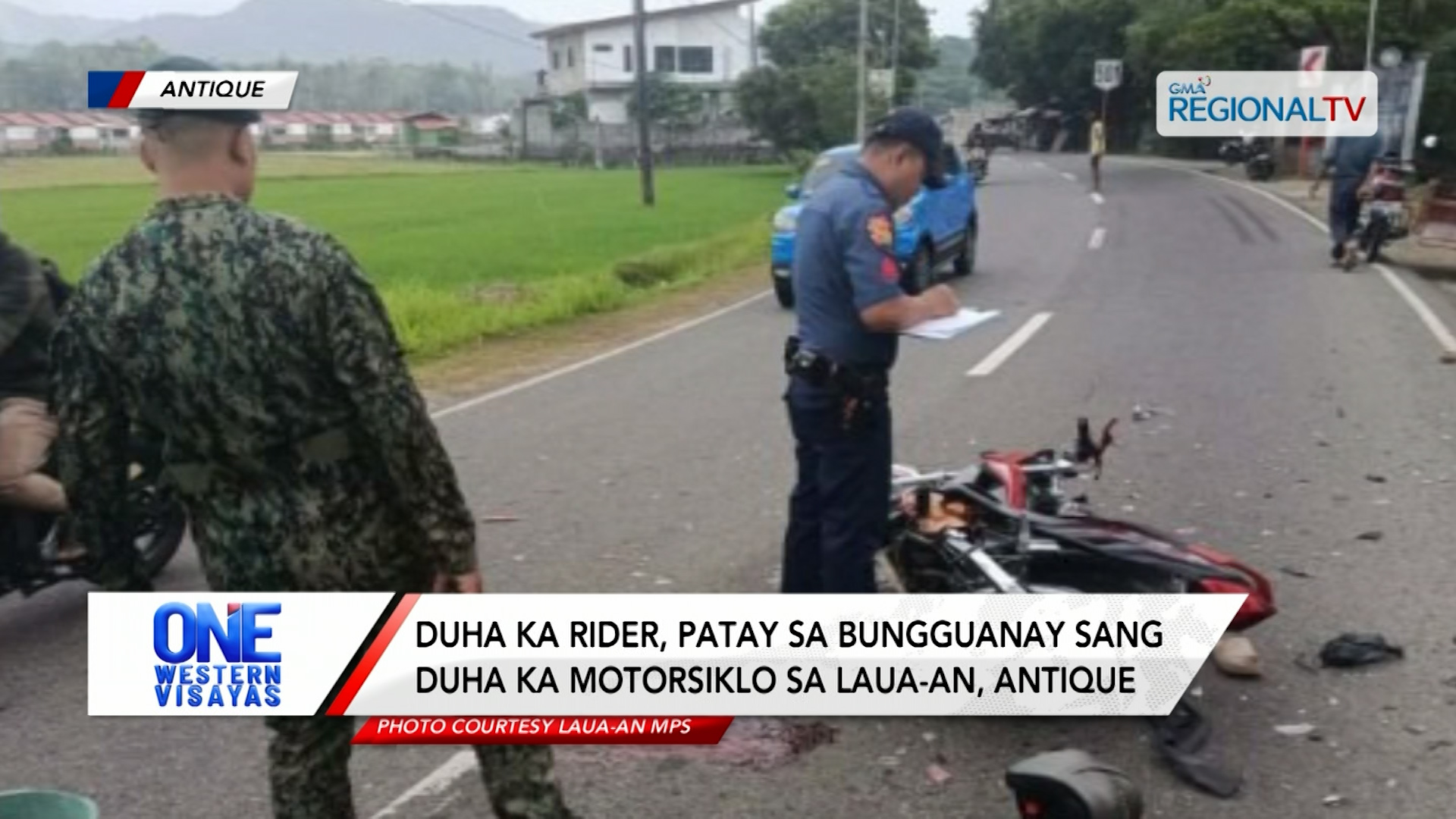 Duha ka rider, patay sa bungguanay sang duha ka motorsiklo sa Laua-an, Antique| One Western Visayas