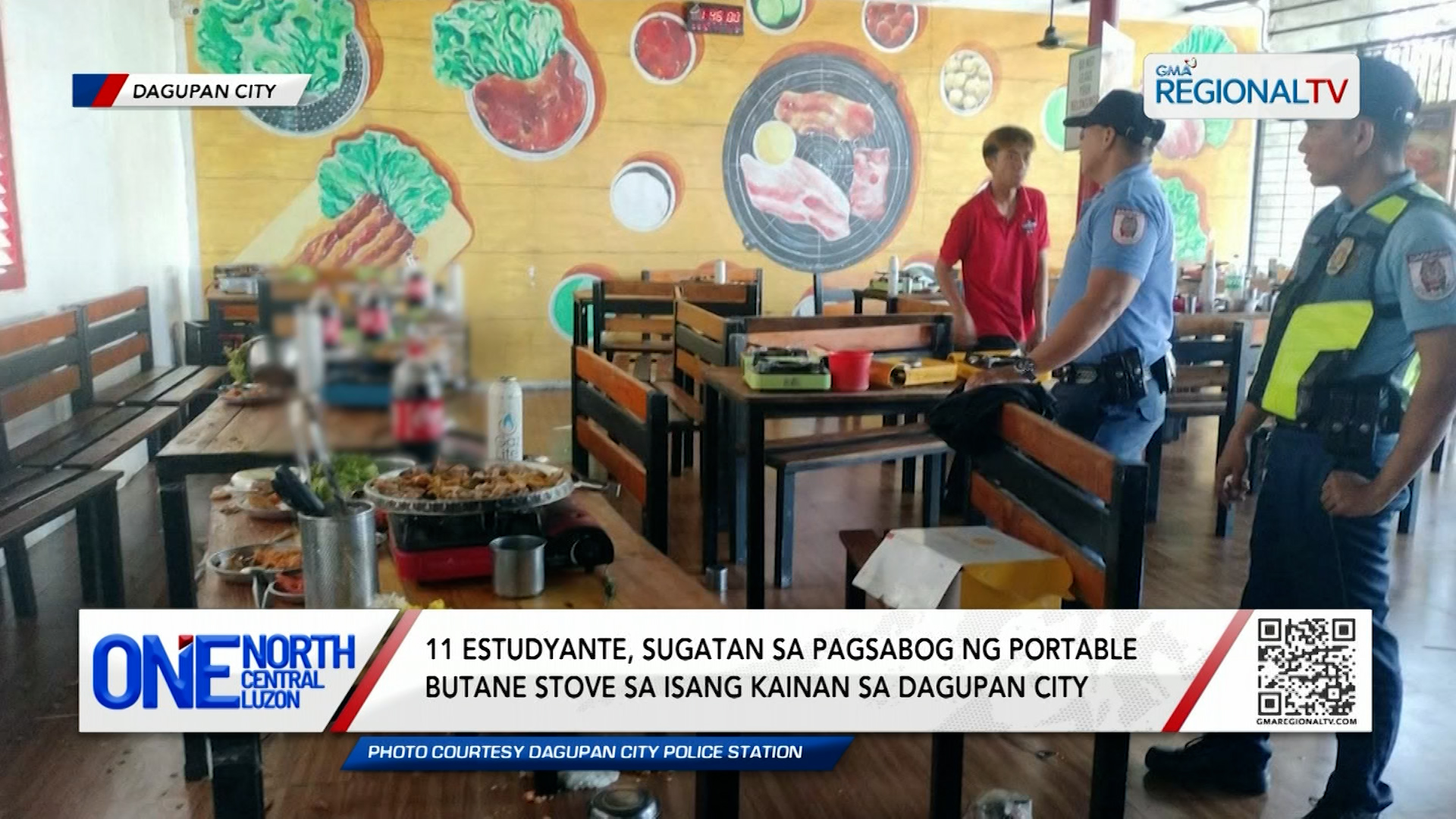 11 estudyante, sugatan sa pagsabog ng portable butane stove sa kainan | One North Central Luzon