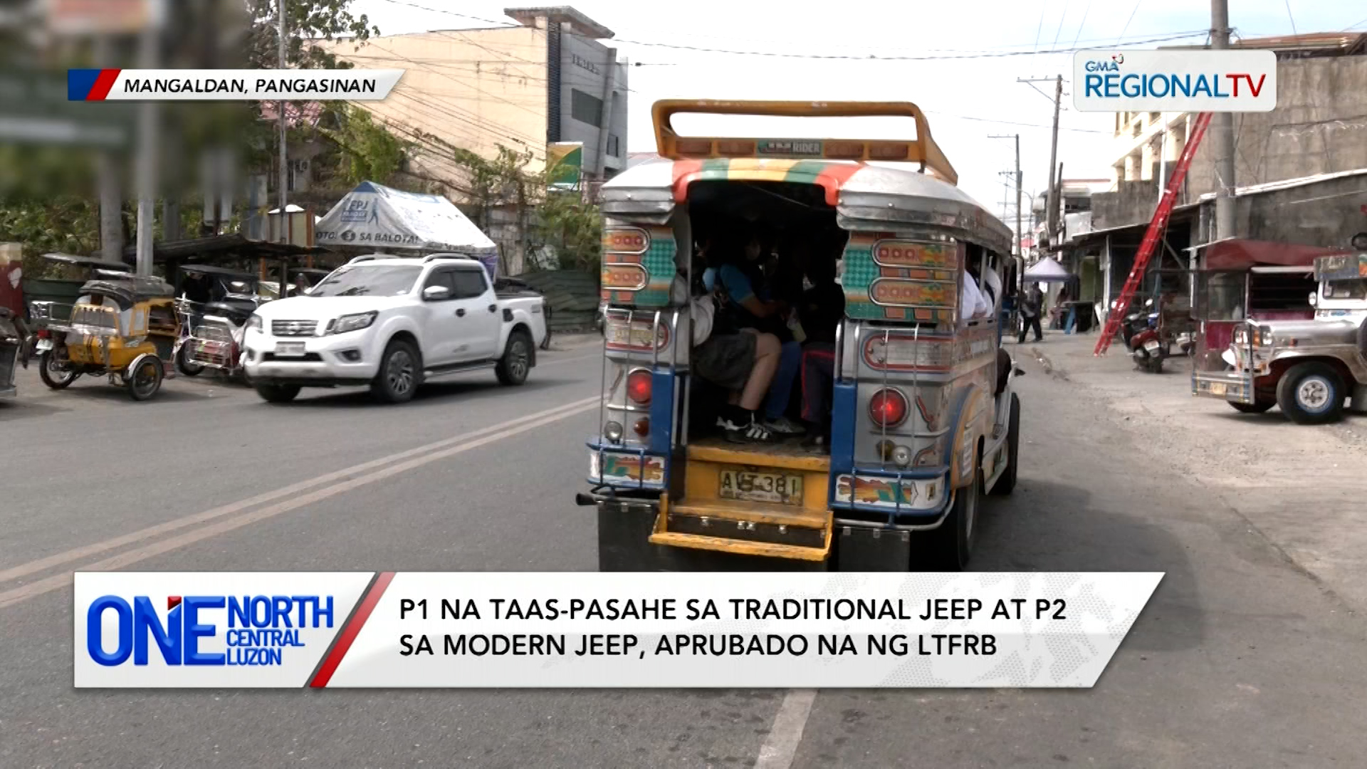 P1 na taas-pasahe sa traditional jeep at P2 sa modern jeep, aprubado na | One North Central Luzon