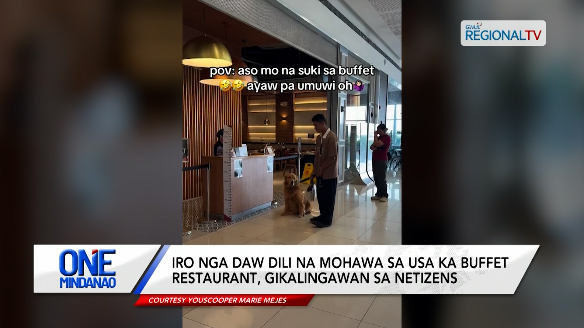 Iro nga daw dili na mohawa sa usa ka buffet restaurant, gikalingawan | One Mindanao