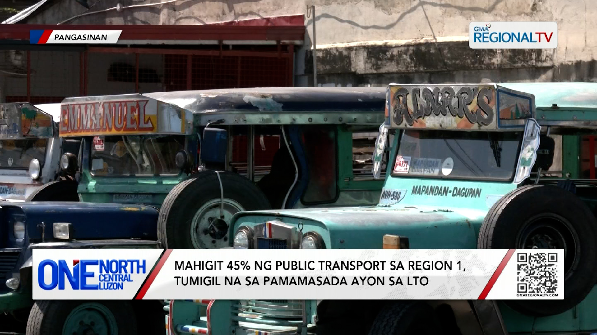 Mahigit 45% ng public transport sa Region 1, tumigil na sa pamamasada | One North Central Luzon
