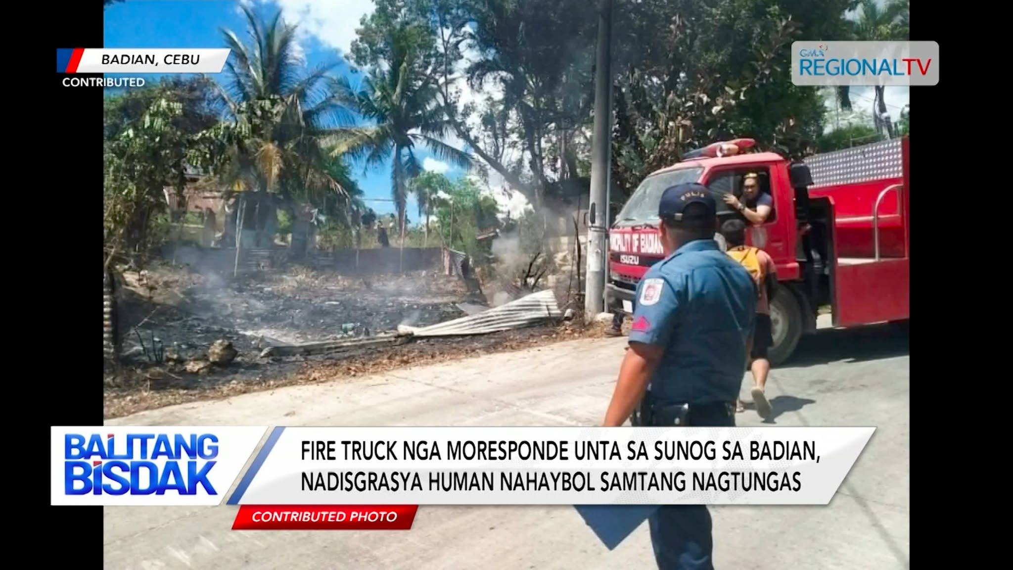 Fire Truck, Nahaybol Dihang Moresponde sa Sunog sa Badian | Balitang Bisdak