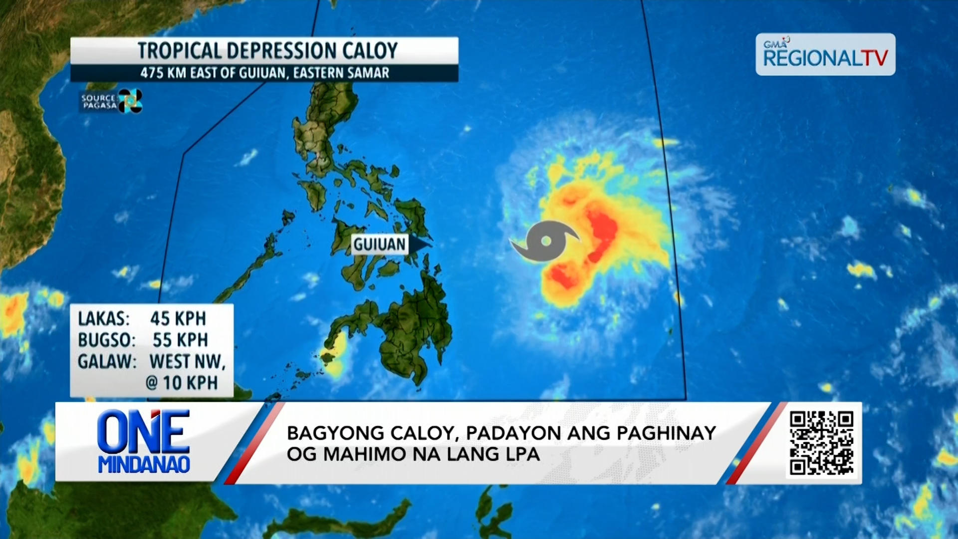 Bagyong Caloy, padayon ang paghinay og mahimo na lang LPA I One Mindanao