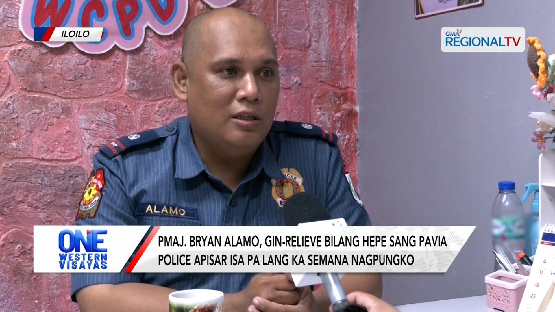 PMAJ. Bryan Alamo, gin-relieve nga hepe sang Pavia apisar isa pa lang ka semana| One Western Visayas