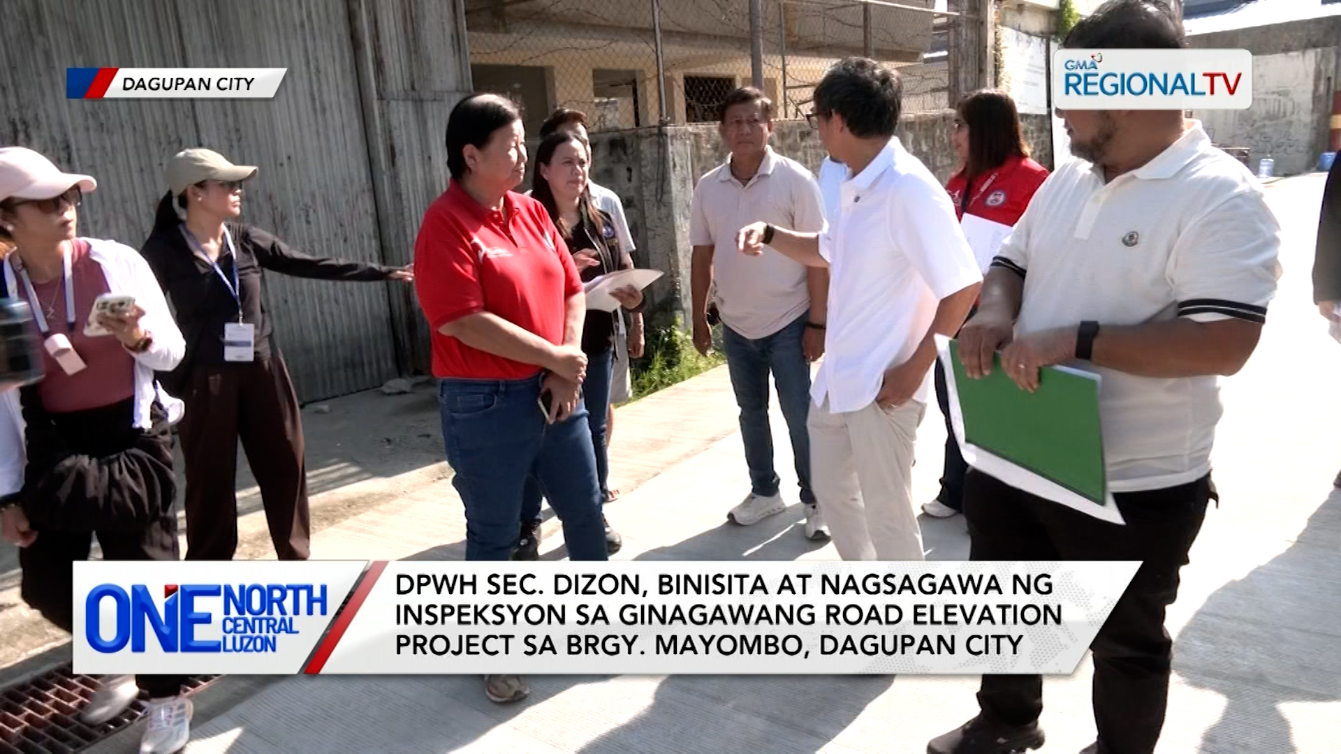 DPWH Sec. Dizon, nag-inspeksyon sa road elevation project sa Brgy. Mayombo | One North Central Luzon