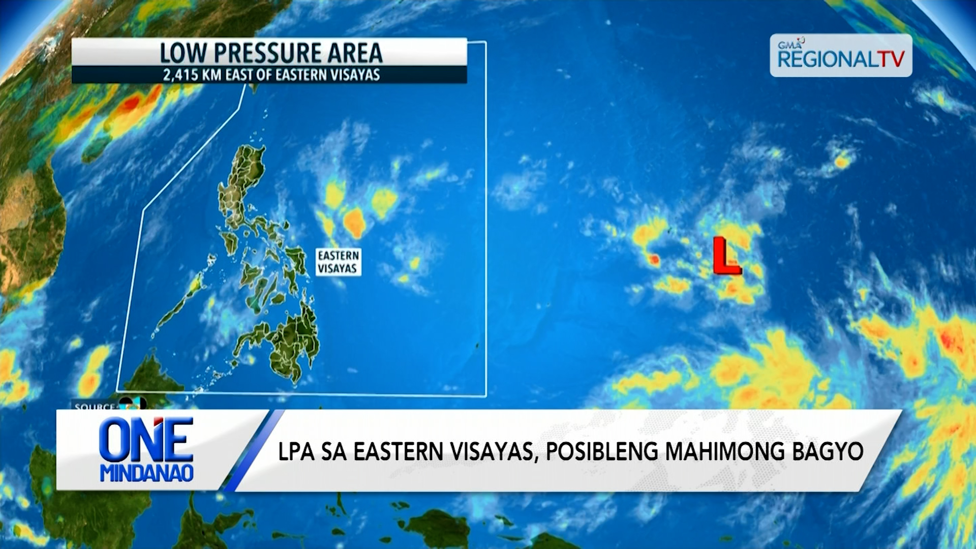 LPA sa Eastern Visayas, posibleng mahimong bagyo I One Mindanao