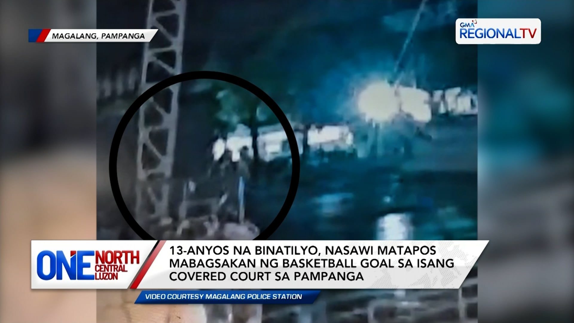 Binatilyo, nasawi matapos mabagsakan ng basketball goal sa Pampanga | One North Central Luzon