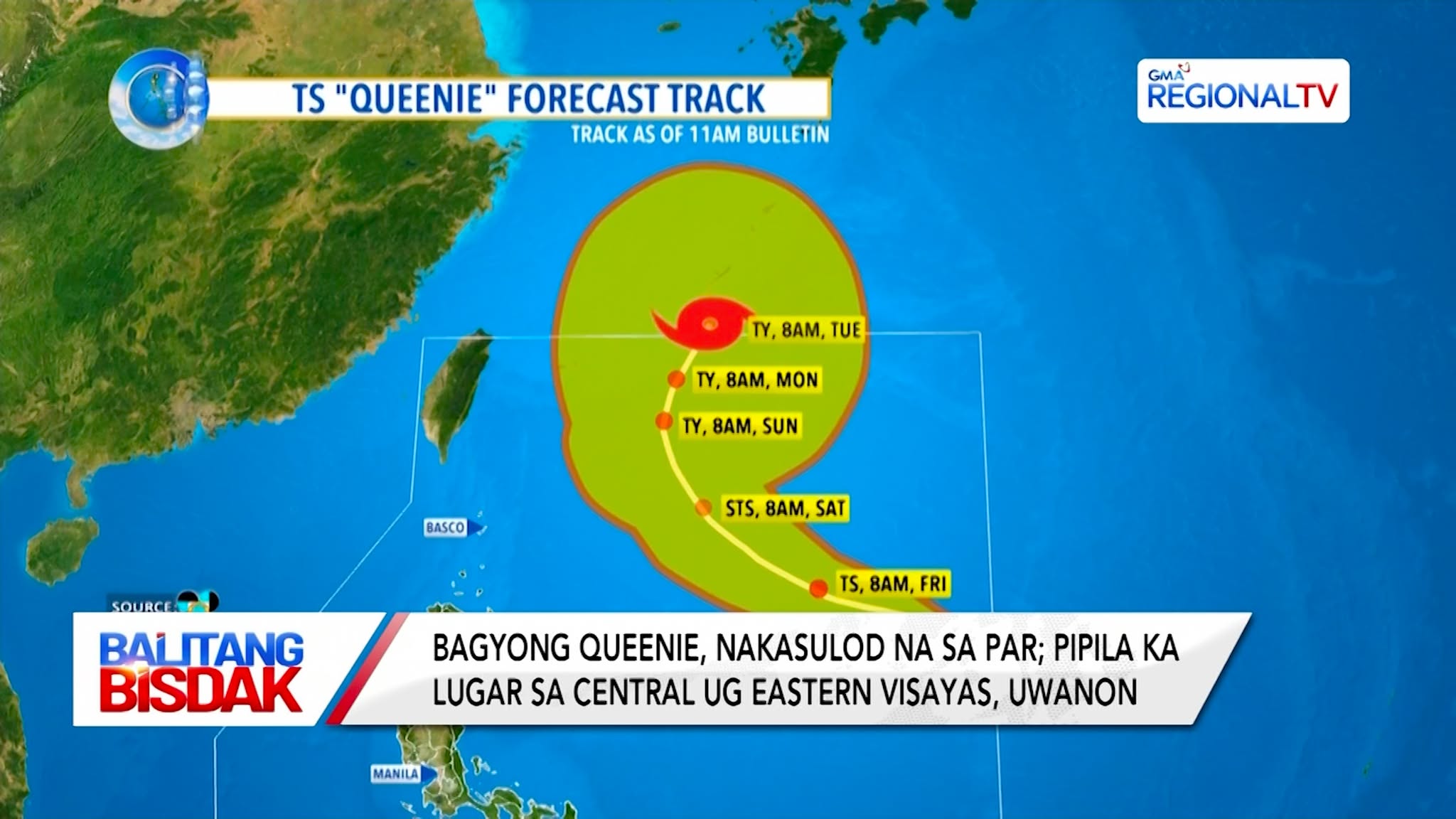 Bagyong Queenie, Nakasulod na sa PAR | Balitang Bisdak