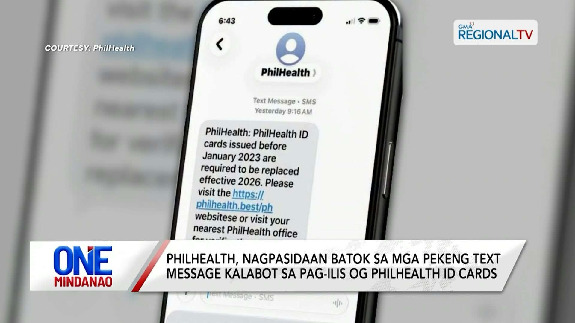 Text Message Features PHILHEALTH, nagpasidaan batok sa mga pekeng text message I One Mindanao