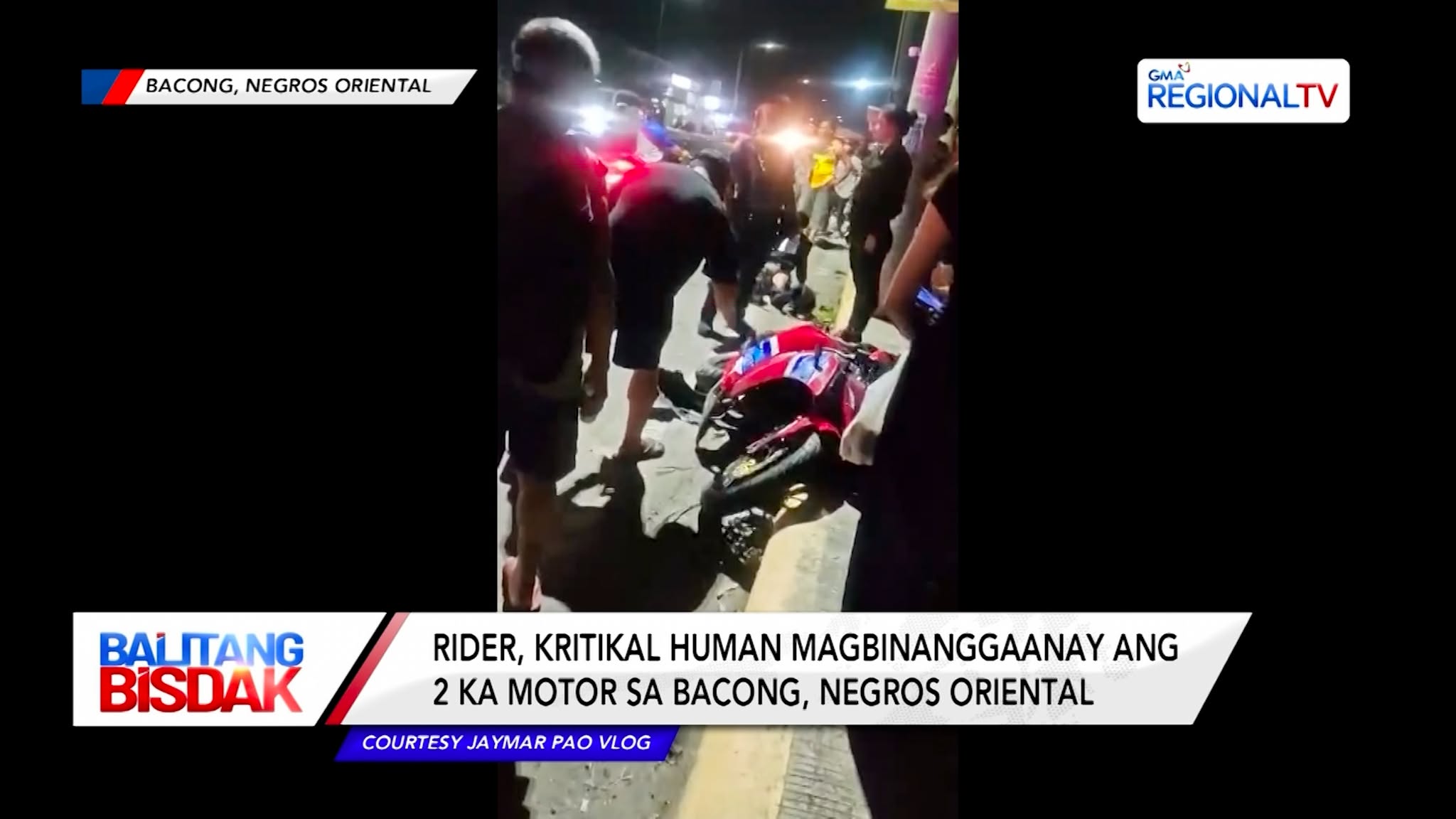Rider, Kritikal Tungod sa Road Accident sa Negros Oriental | Balitang Bisdak